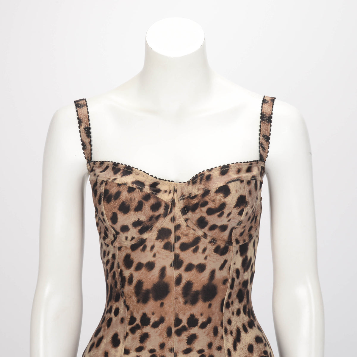 Dolce & Gabbana x Skims Leopard Jersey Playsuit M