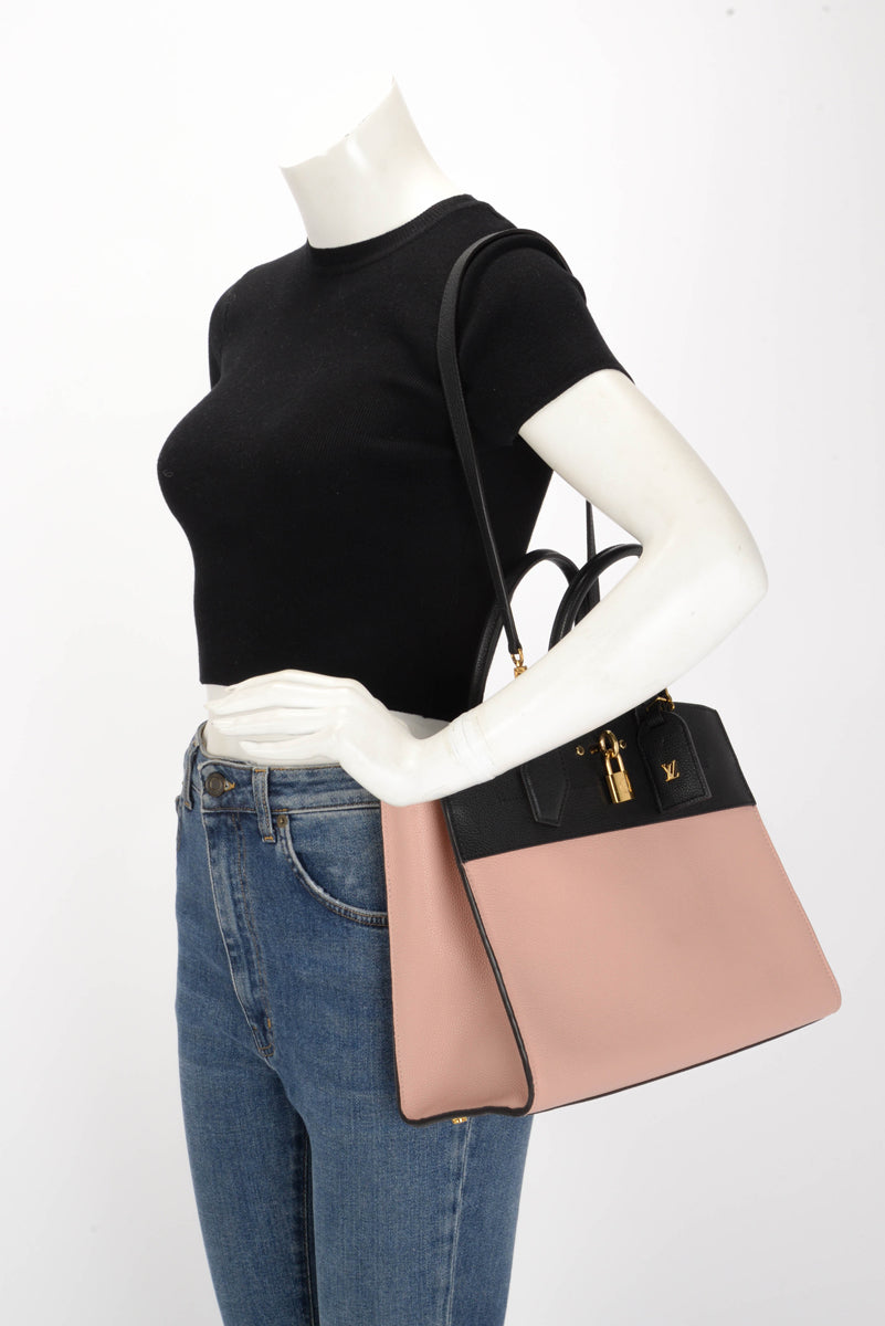 Louis Vuitton Bi-Colour Taurillon City Steamer MM Bag