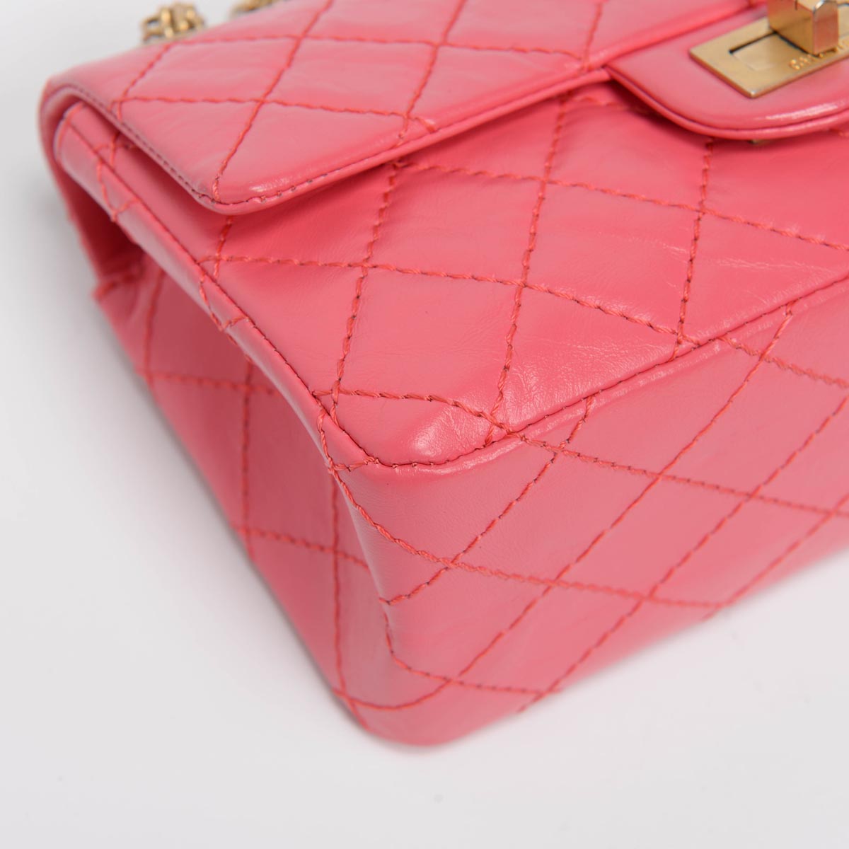 Chanel Pink Aged Calfskin Reissue Mini Flap Bag