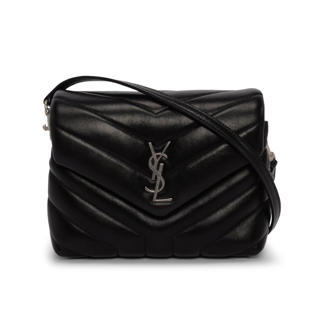 Saint Laurent Black Quilted Calfskin Toy Loulou Bag