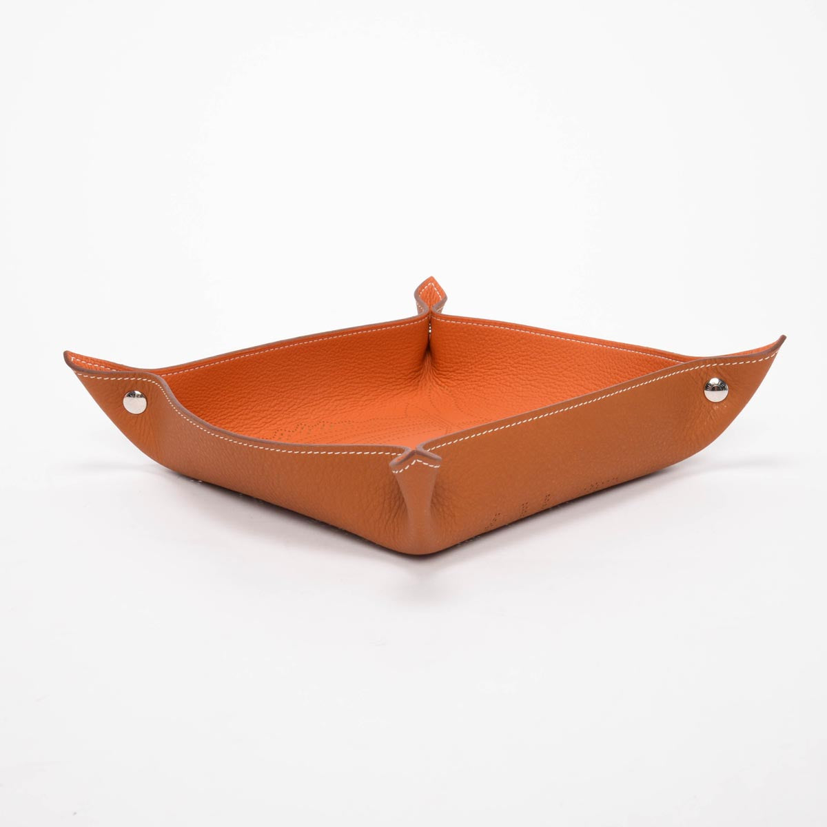 Hermes Fauve Taurillon Mises et Relances Robe du Soir Change Tray