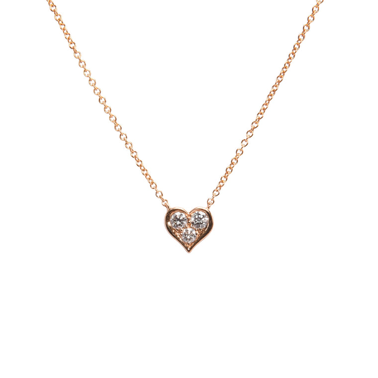 Tiffany & Co 18k Yellow Gold Sentimental Heart Necklace