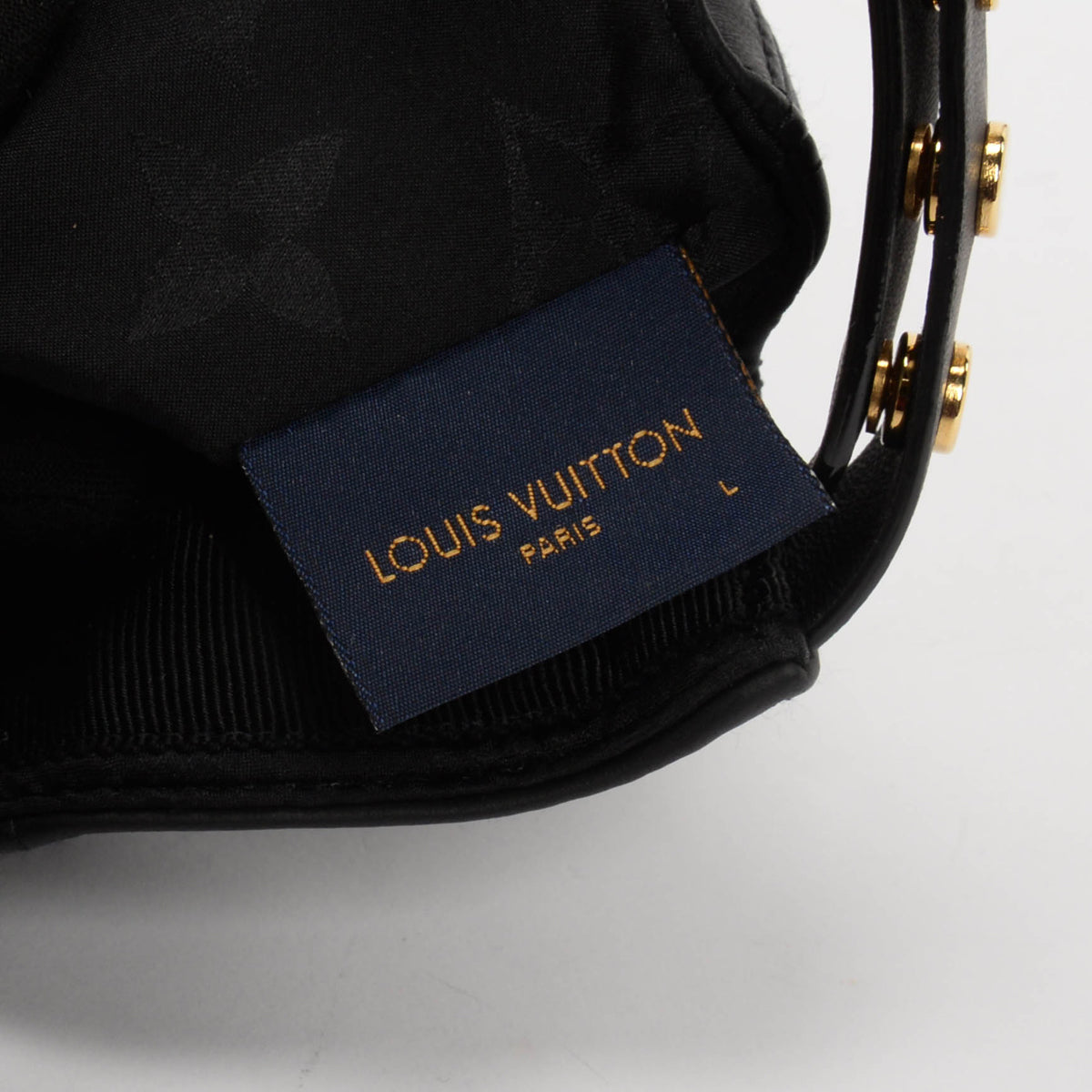 Louis Vuitton Black Leather Cruiser Cap