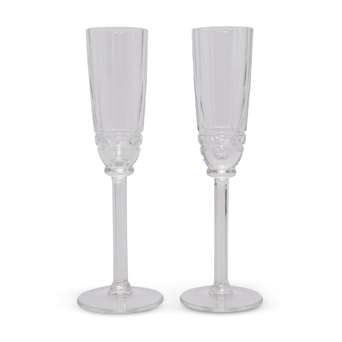 Hermes Crystal Iskender Champagne Flute Set