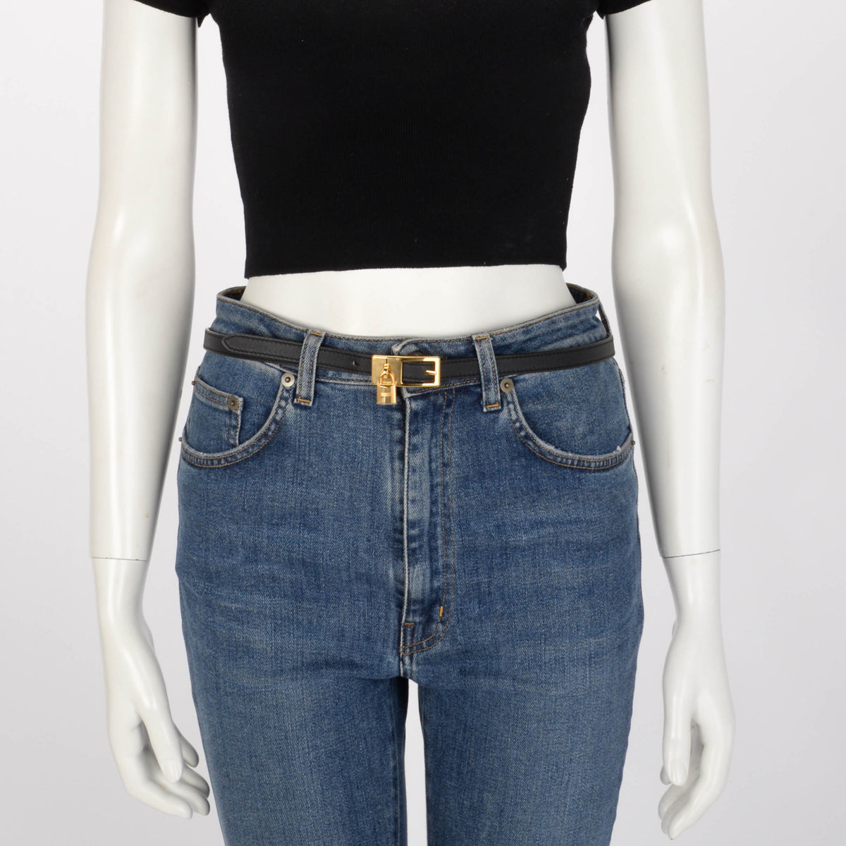 Hermes Black & Gold Epsom Lucky 15 Reversible Belt