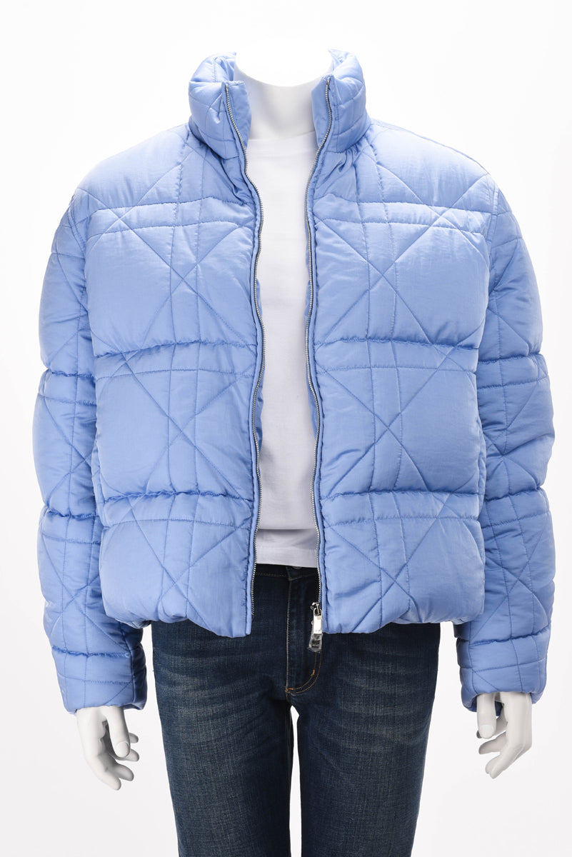 Dior x ERL Blue Nylon Cannage Mens Jacket FR 48