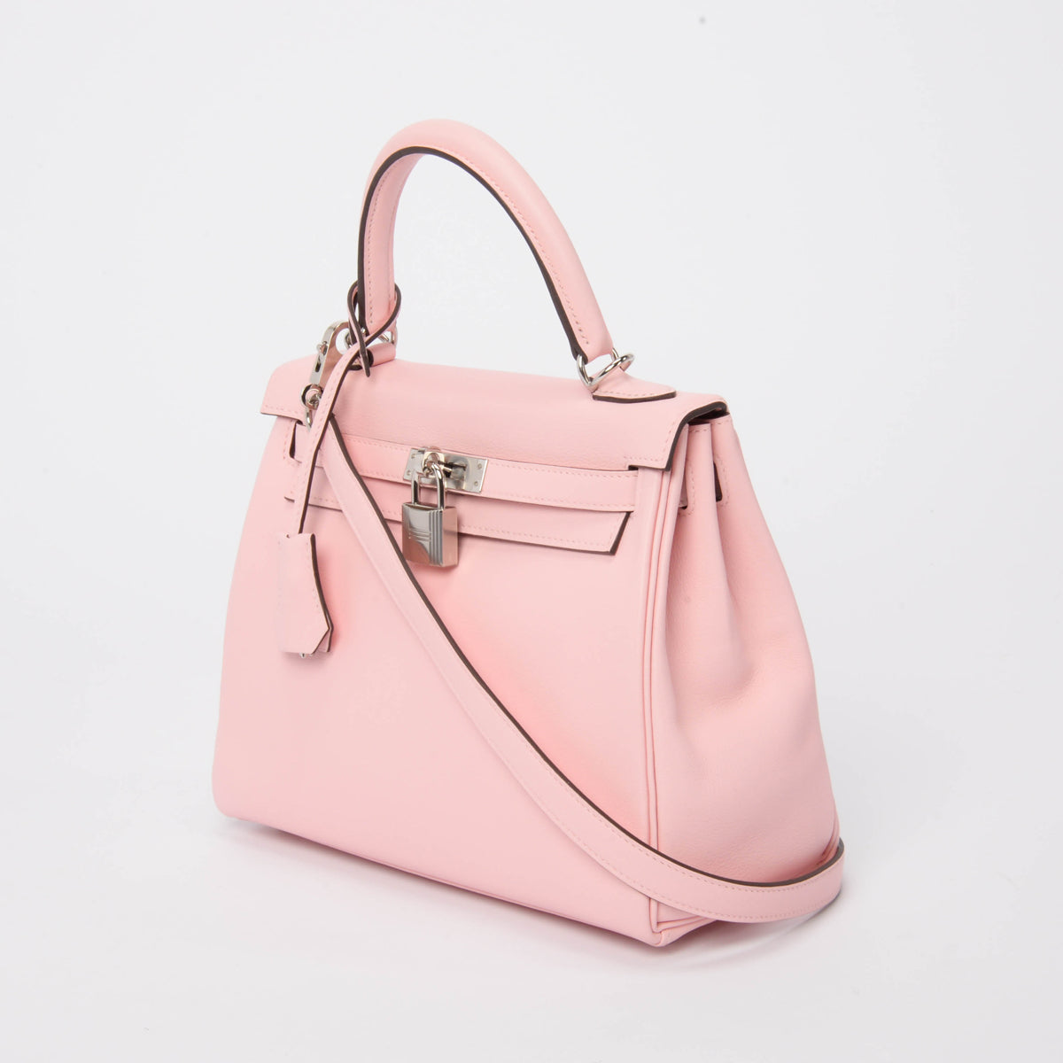 Hermes Rose Sakura Swift Kelly 25 PHW