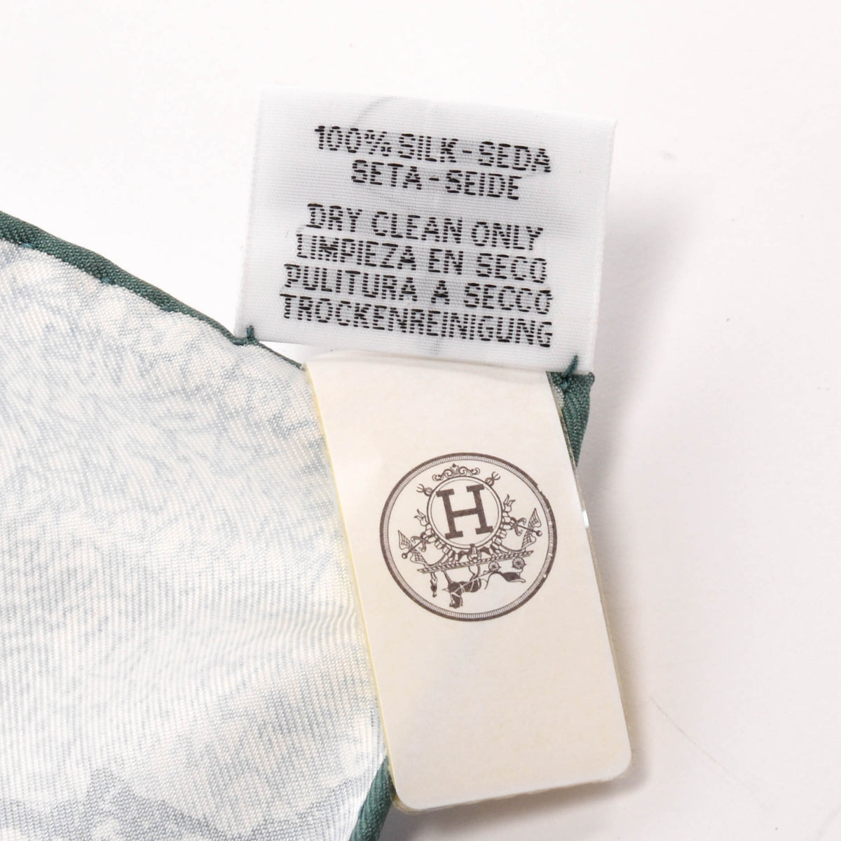 Hermes Blue Electric Silk Les Folies Du Faubourg Scarf