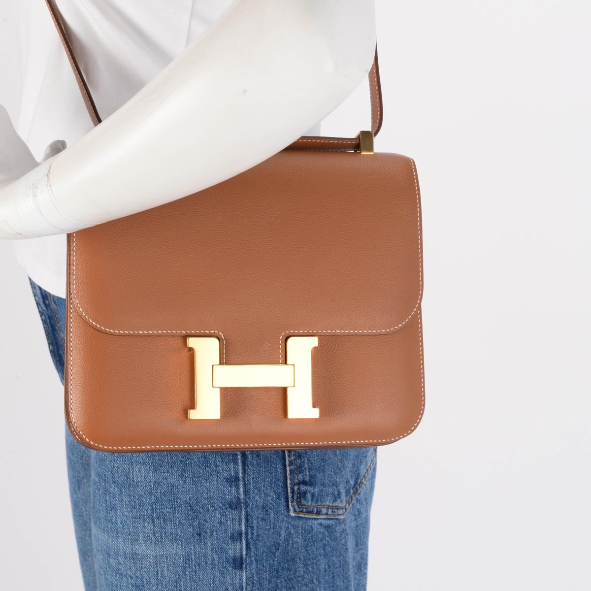 Hermes Gold Evercolor Constance 24 GHW