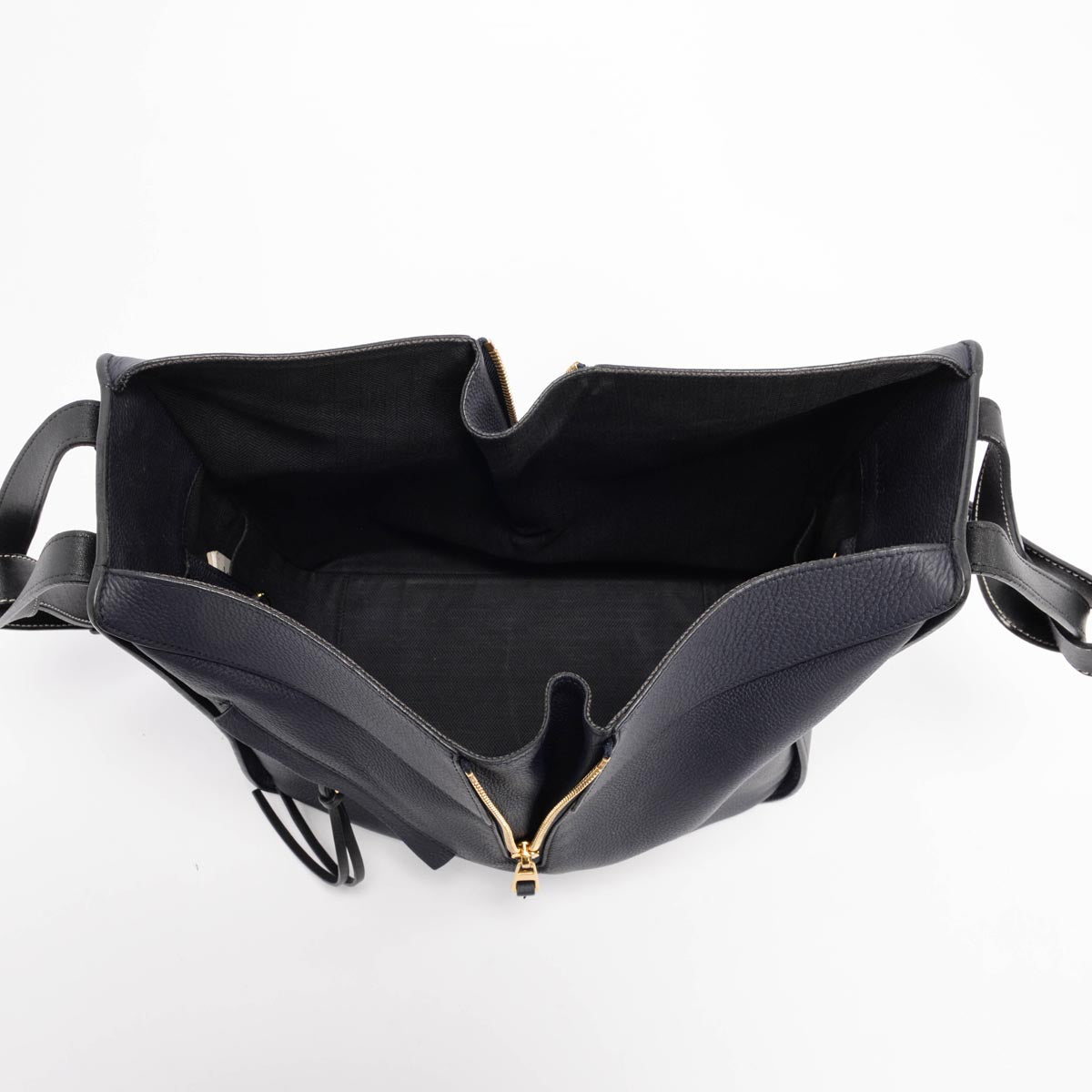 Loewe Navy Soft Grain Calfskin Small Hammock Bag