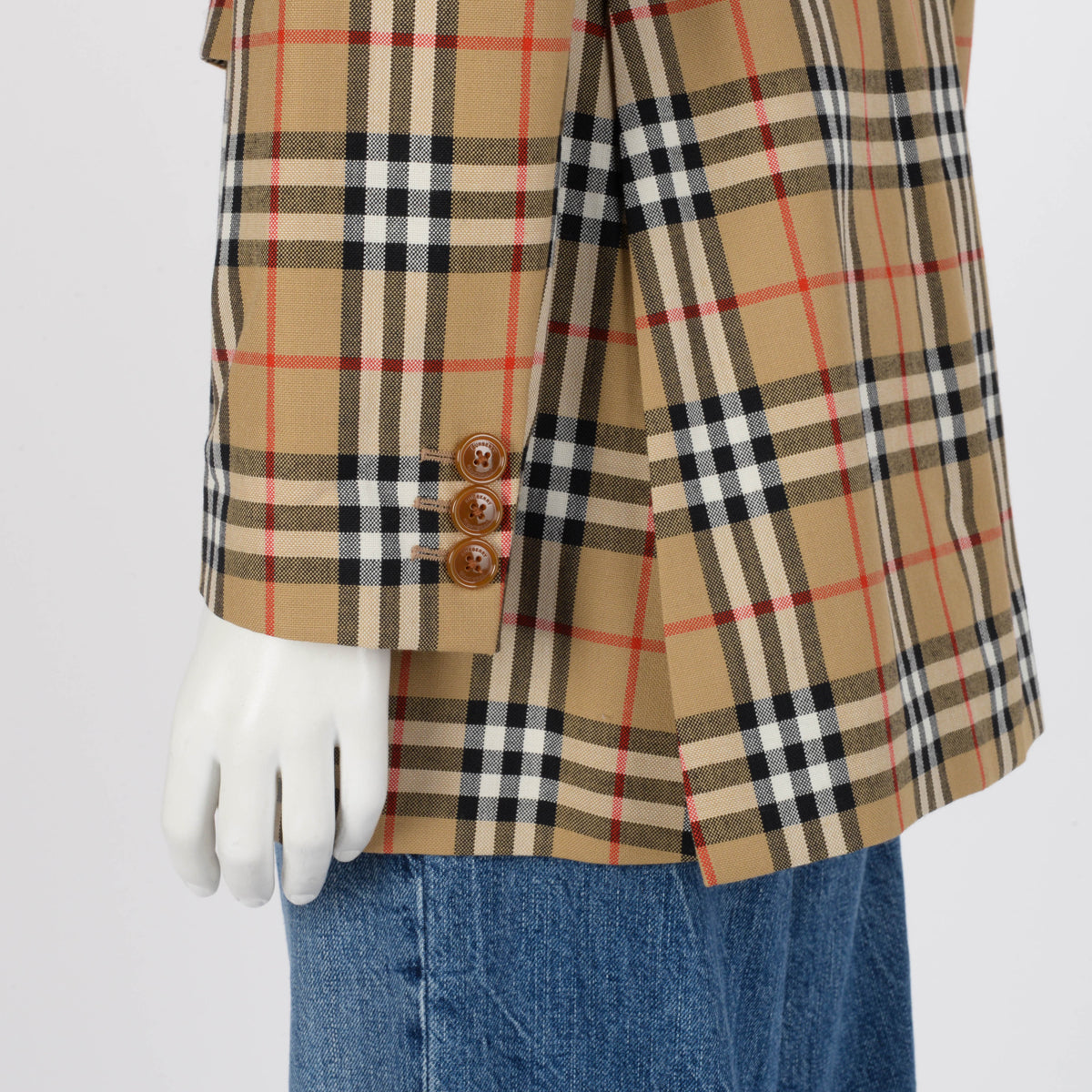 Burberry Beige Classic Check Westwood Jacket UK 8