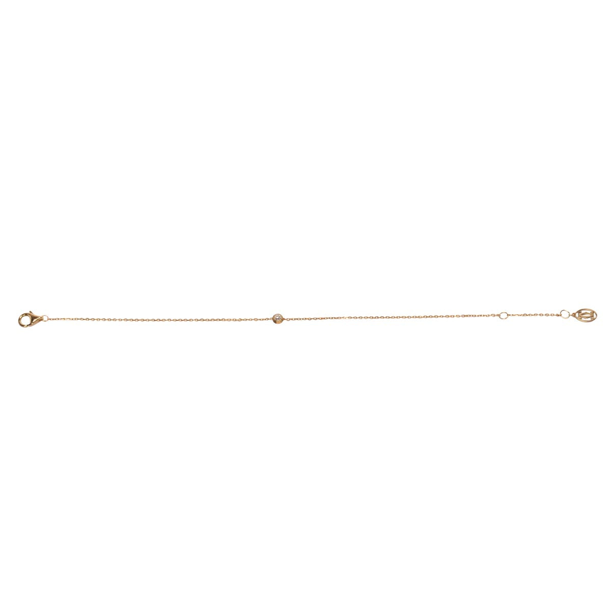 Cartier 18k Yellow Gold & Diamond D'Amour XS Bracelet