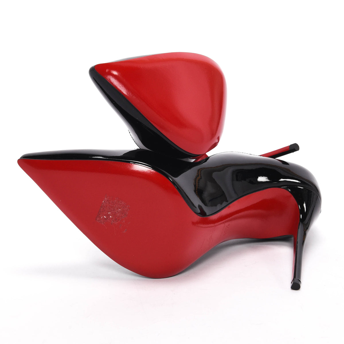 Christian Louboutin Black Patent Hot Chick Pumps 40.5