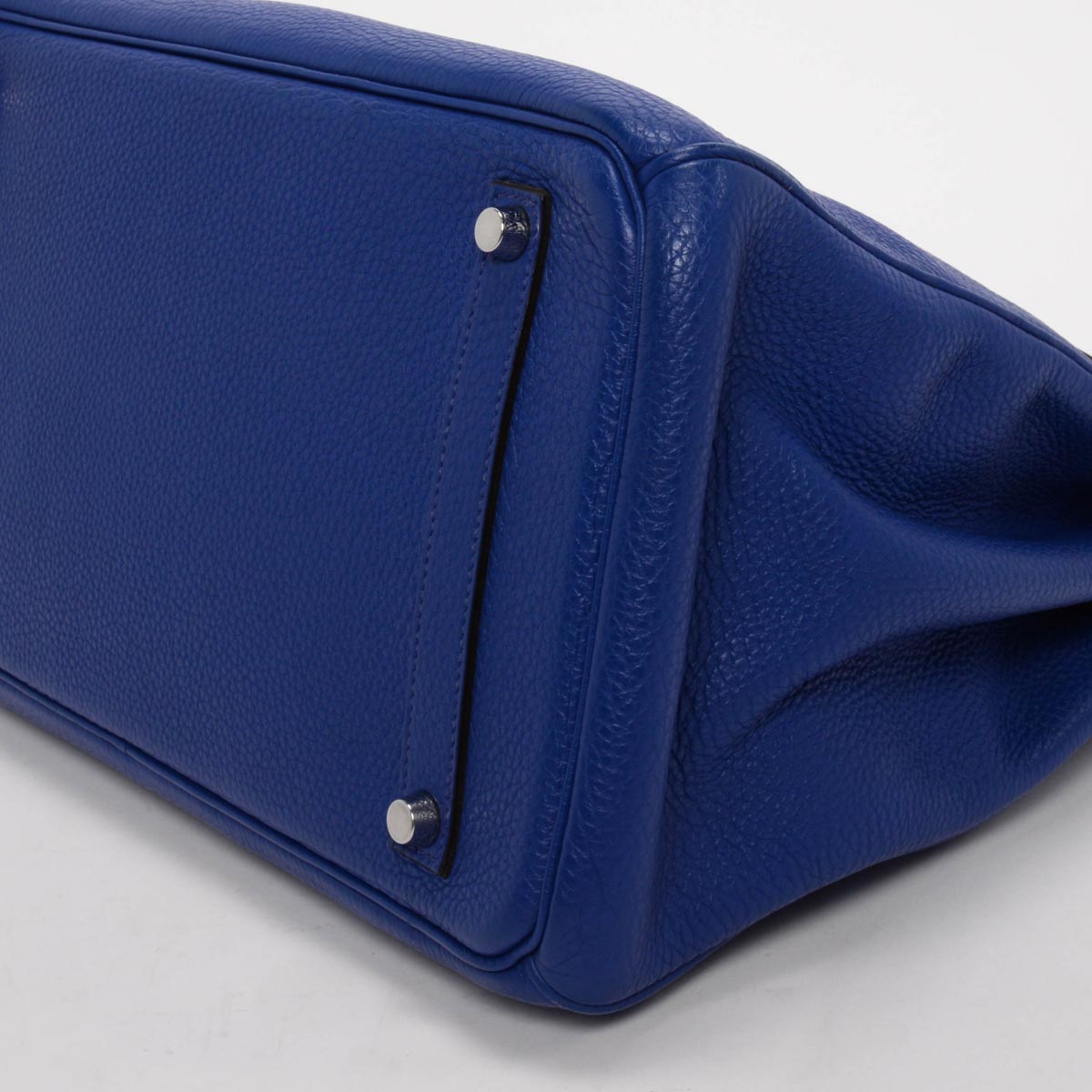 Hermes Bleu Electrique Togo Birkin 35 PHW