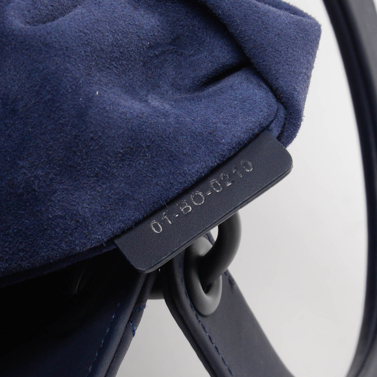 Dior Navy Ultramatte Cannage Calfskin Large Lady Dior Tote