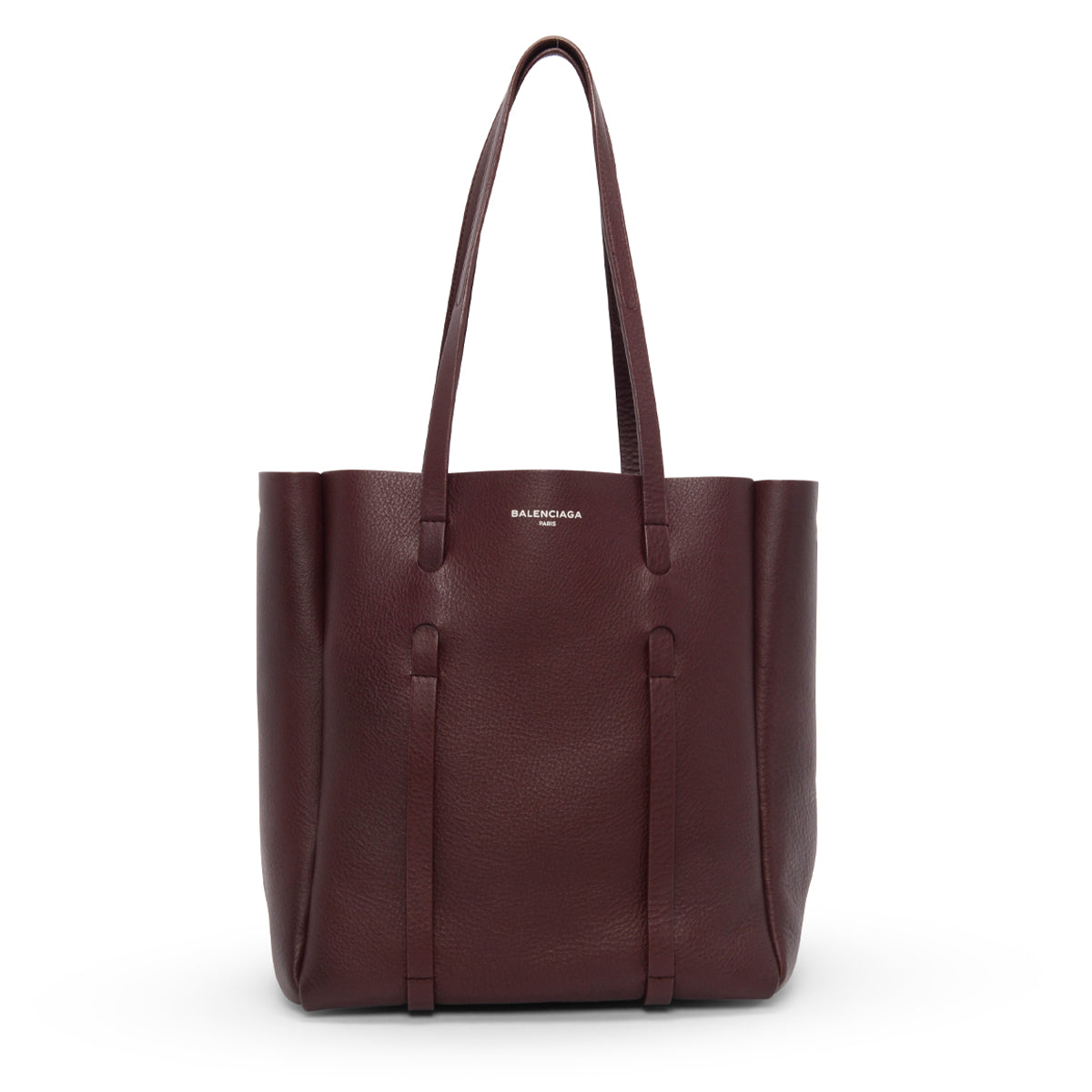 Balenciaga Burgundy Calfskin Xs Everyday Tote