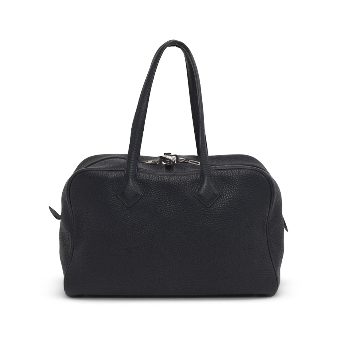 Hermes Dark Navy Clemence Leather Victoria II 35 Bag