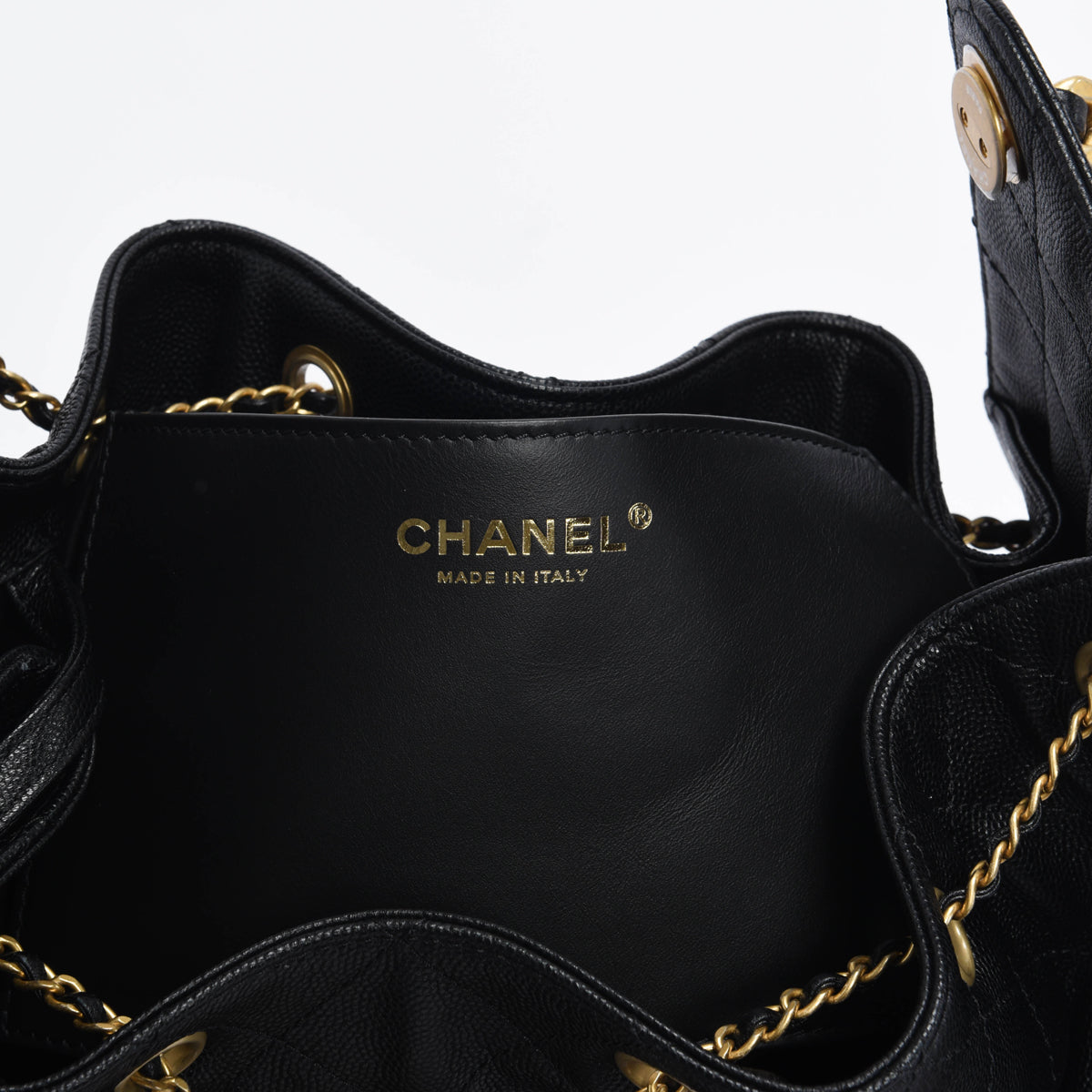 Chanel Black Caviar Large 25 Hobo Bag