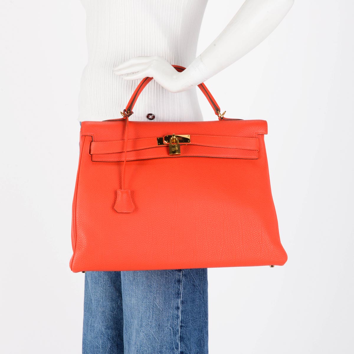 Hermes Capucine Togo Kelly 40 GHW