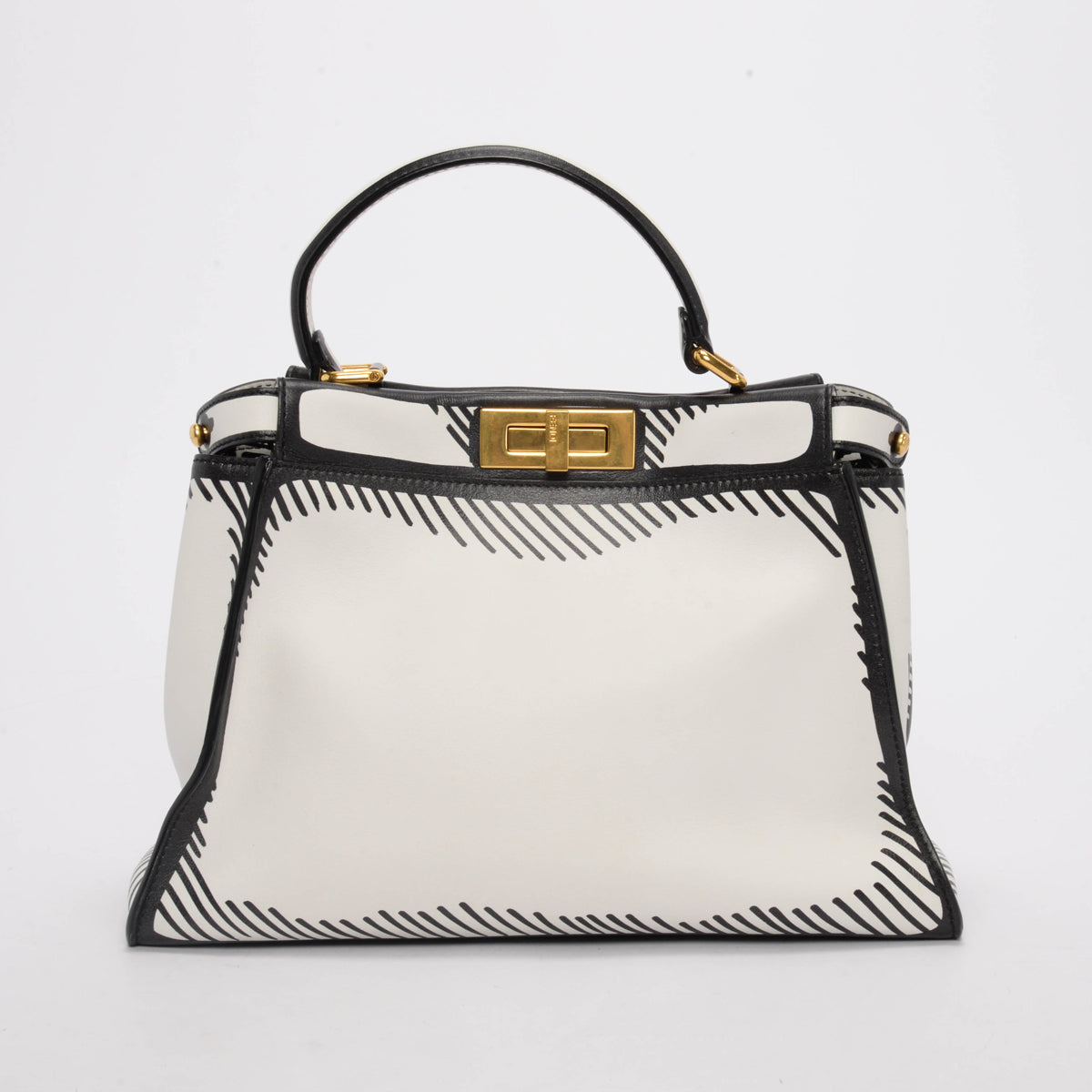 Fendi x Joshua Vides White Calfskin California Sky Peekaboo Bag