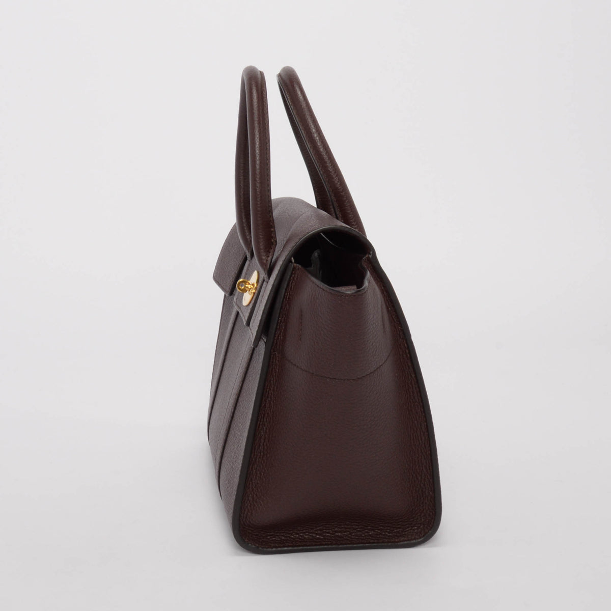 Mulberry Oxblood Classic Grain Small Bayswater With Strap