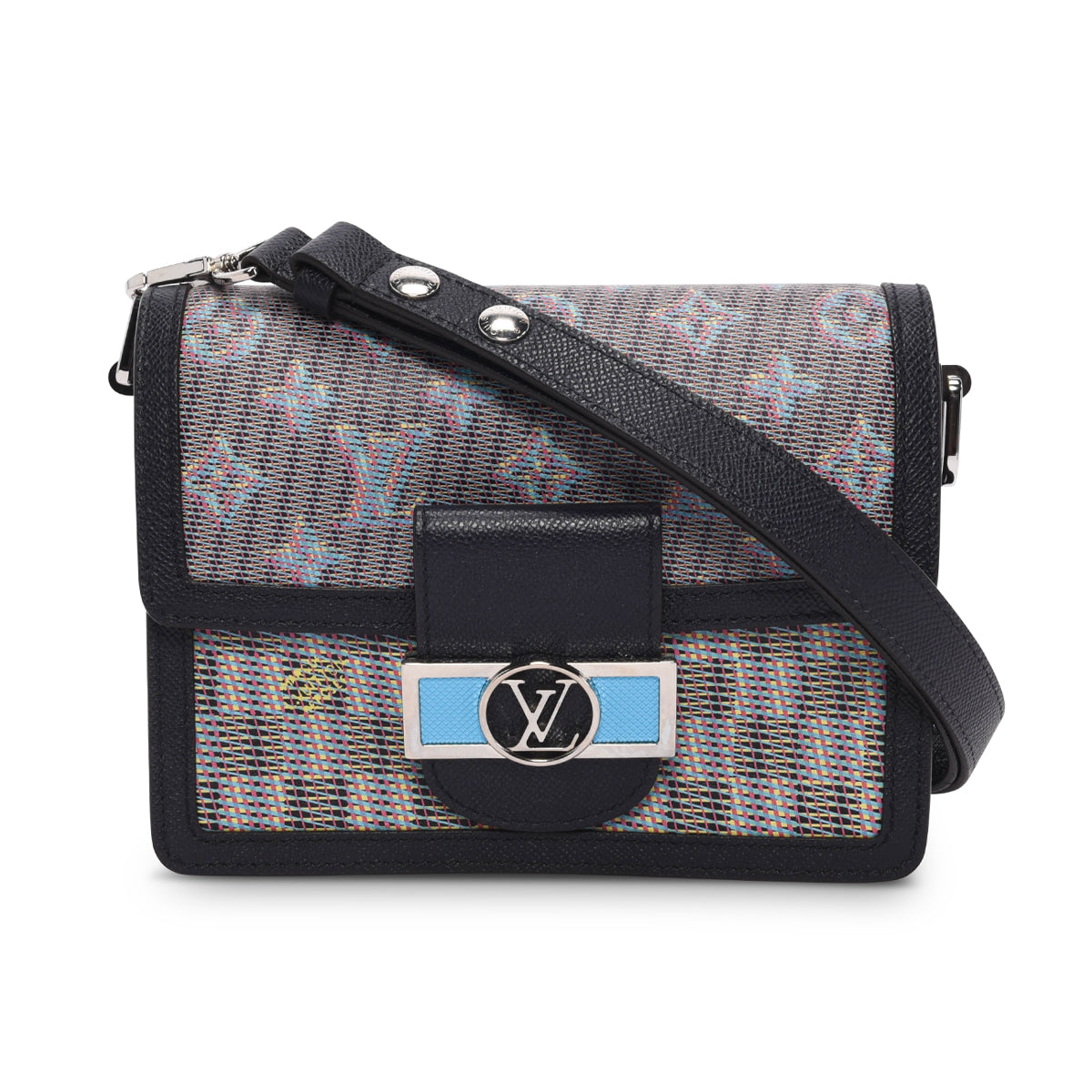 Louis Vuitton Blue Monogram LV Pop Mini Dauphine Bag