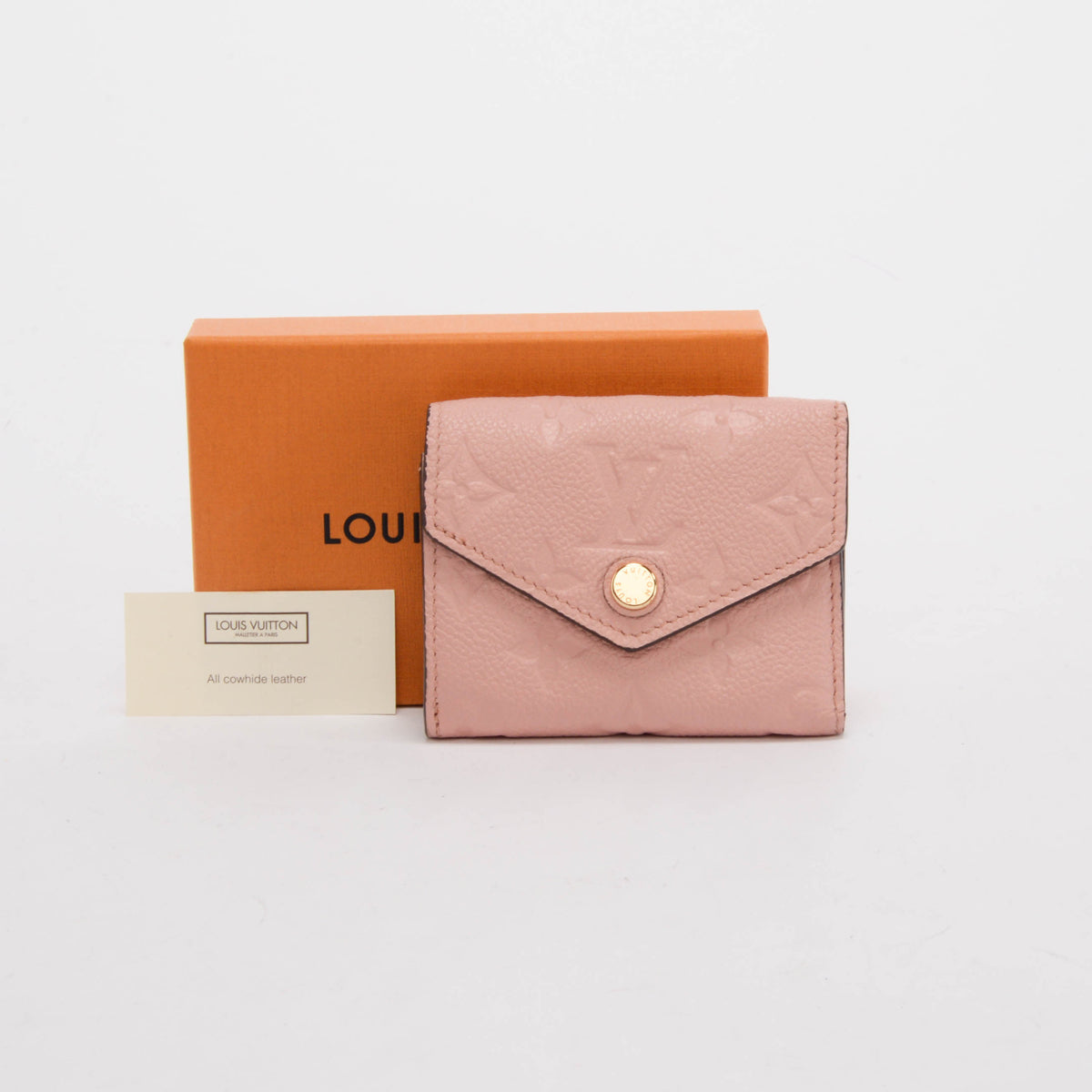 Louis Vuitton Rose Poudre Monogram Empreinte Zoe Wallet