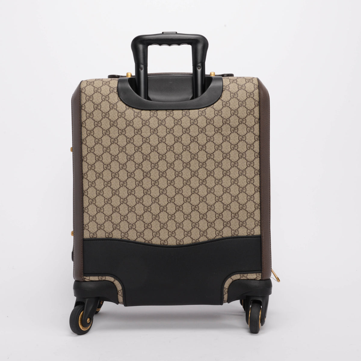 Gucci Beige GG Supreme Small Savoy Cabin Trolley