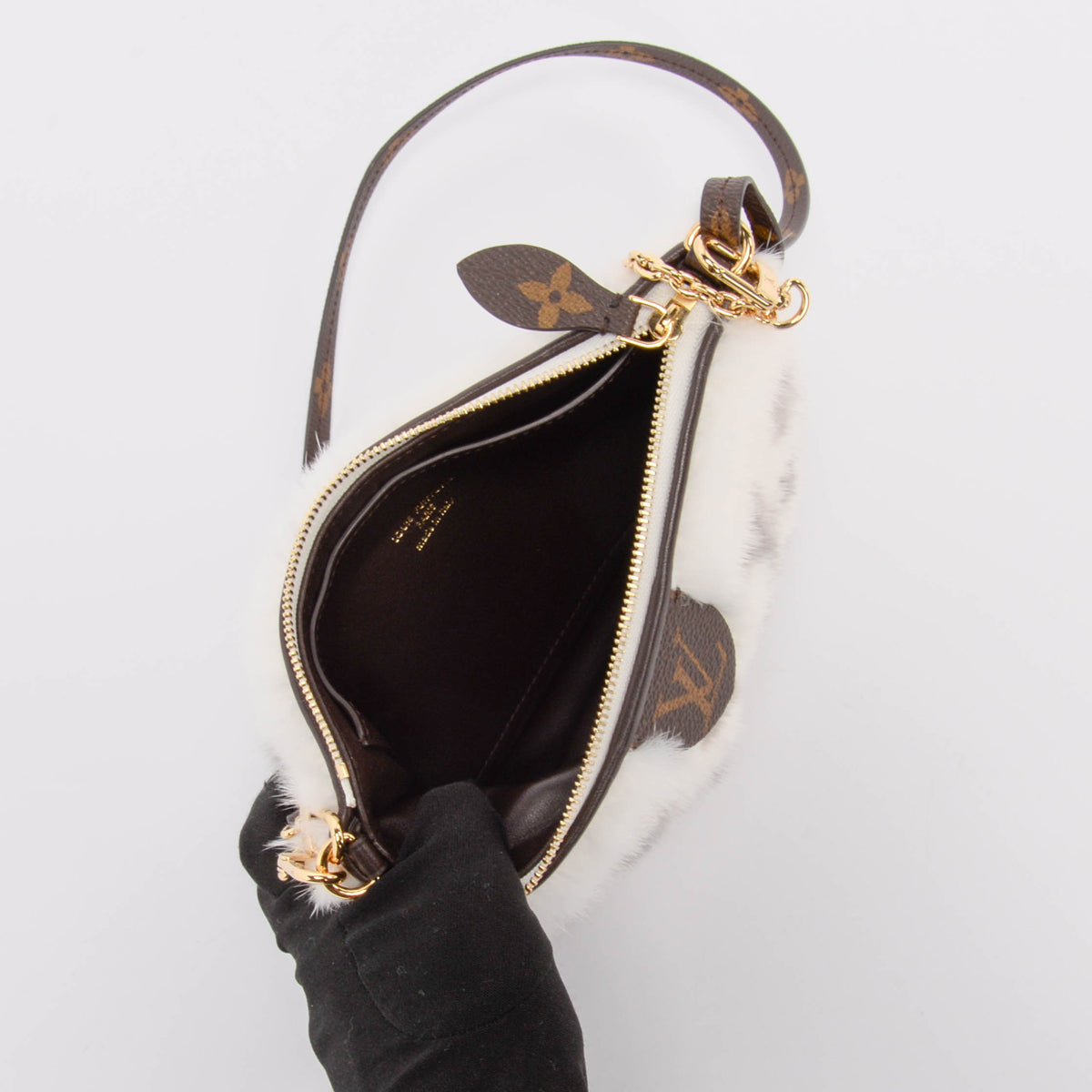 Louis Vuitton White Monogram Mink Neo Pochette Milla Mini Bag