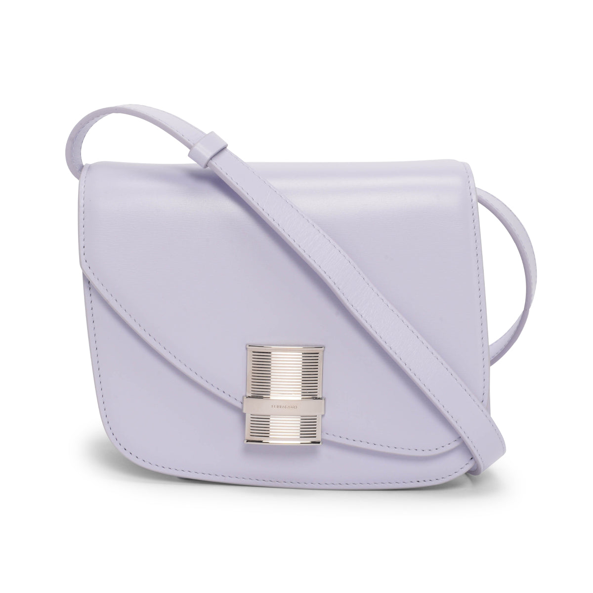 Ferragamo New Lavender Calfskin Small Fiamma Bag