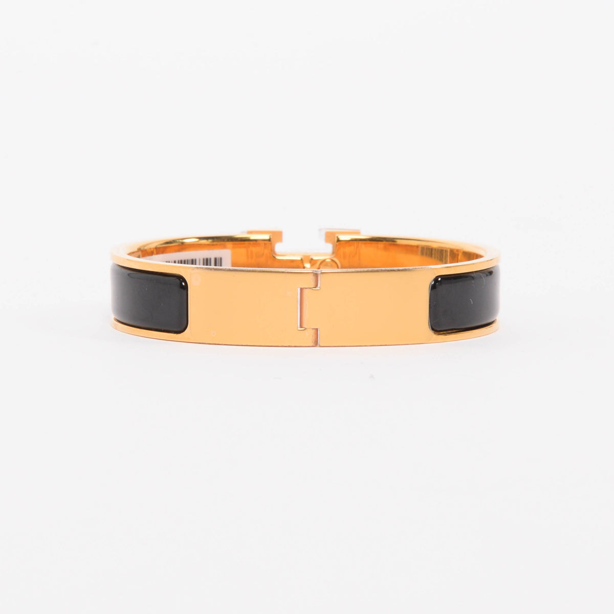 Hermes Black Enamel Clic H Bracelet