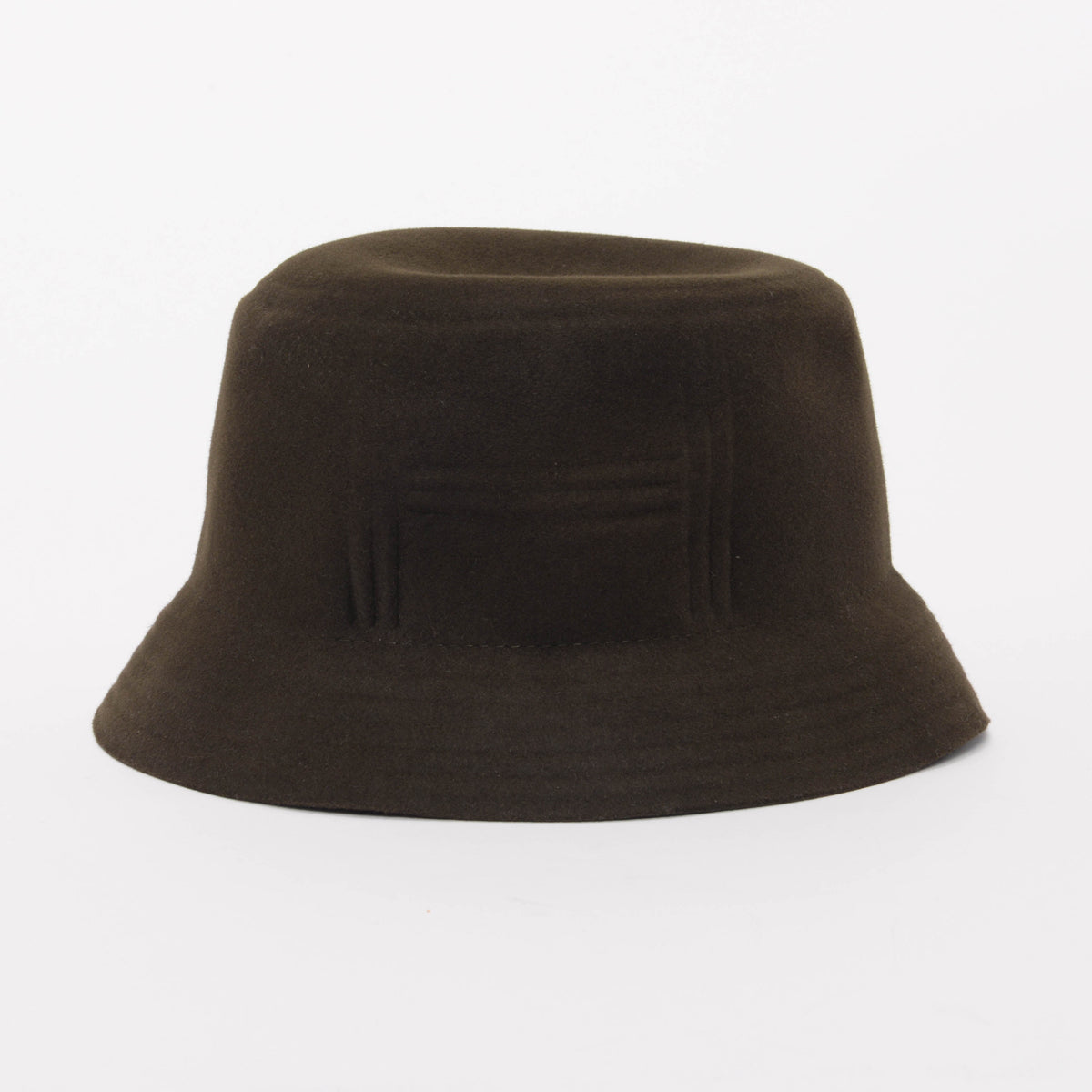 Hermes Khaki Rabbit Felt Dalton Bucket Hat