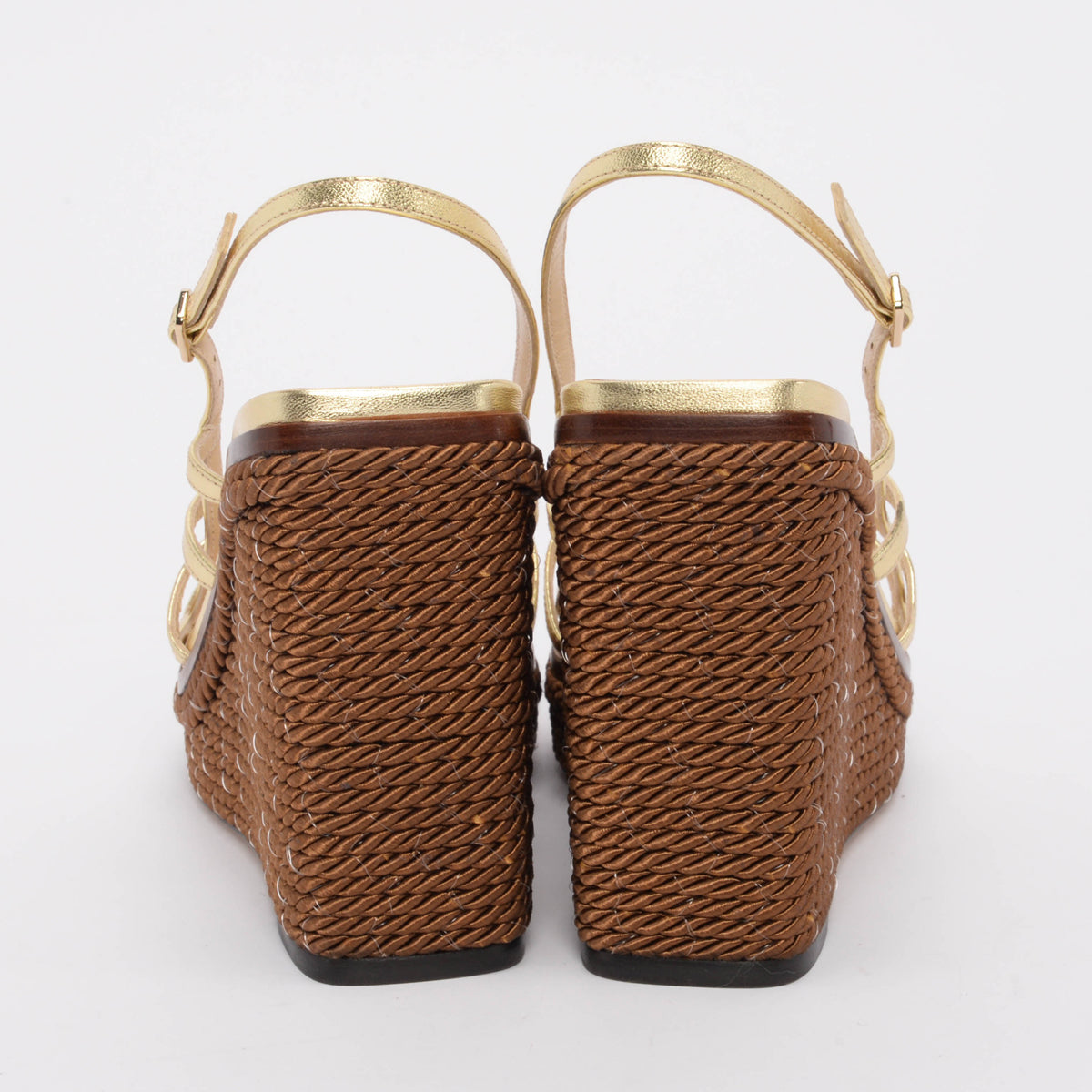 Jimmy Choo Brown Rope Ariela Espadrille Wedges 39