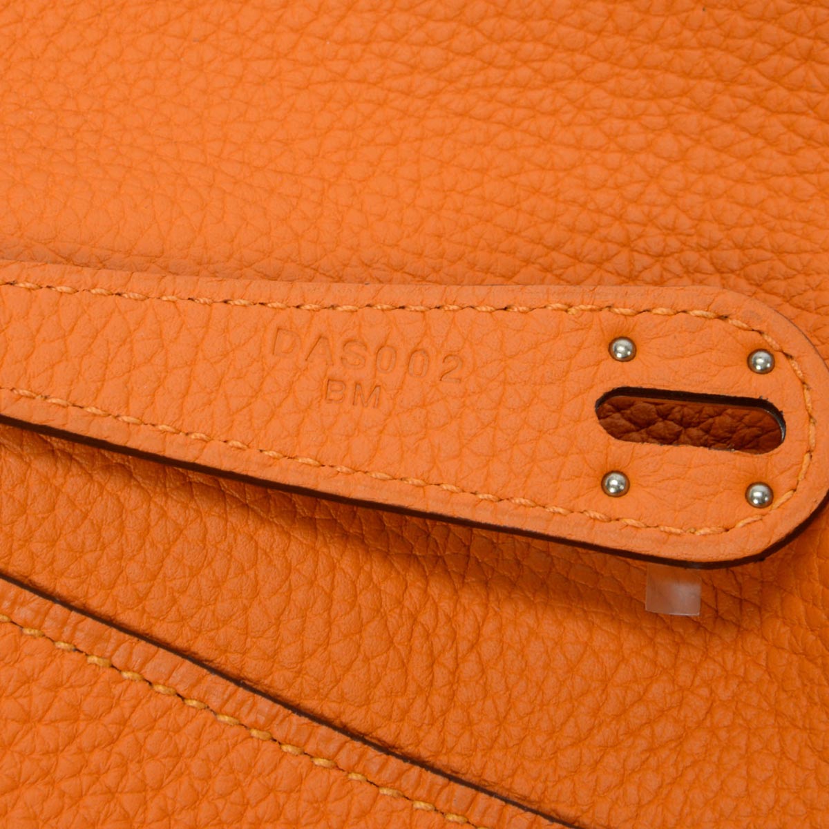 Hermes Apricot Clemence Lindy 30