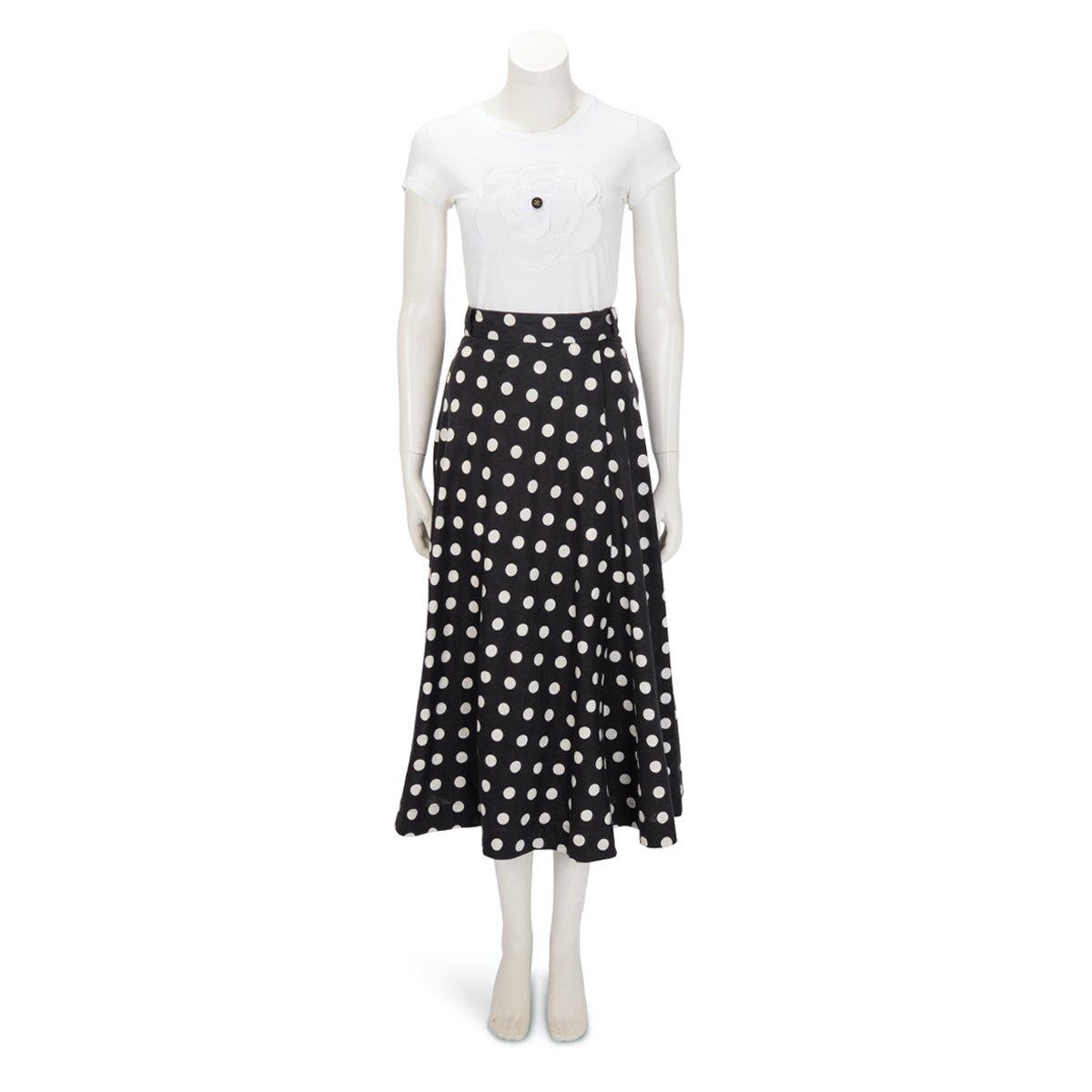 Zimmermann Black & White Linen Bellitude Wrap Skirt 0
