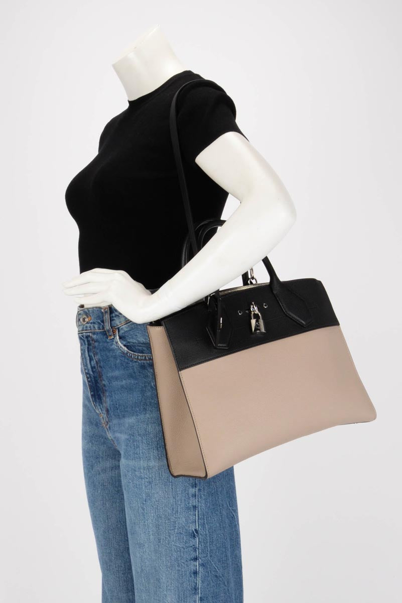 Louis Vuitton Bi-Colour Taurillon City Steamer MM