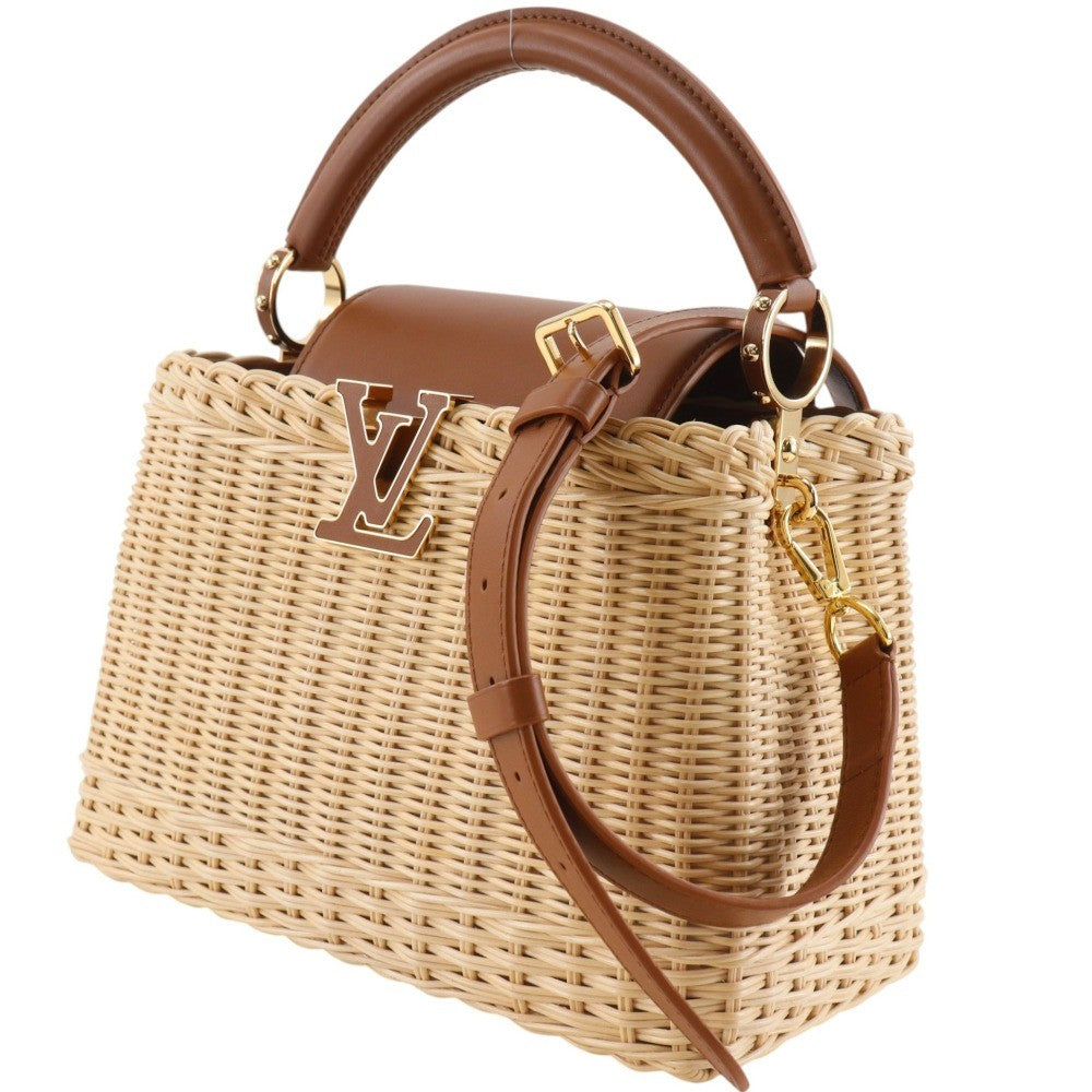 Louis Vuitton Brown Wicker Capucines BB