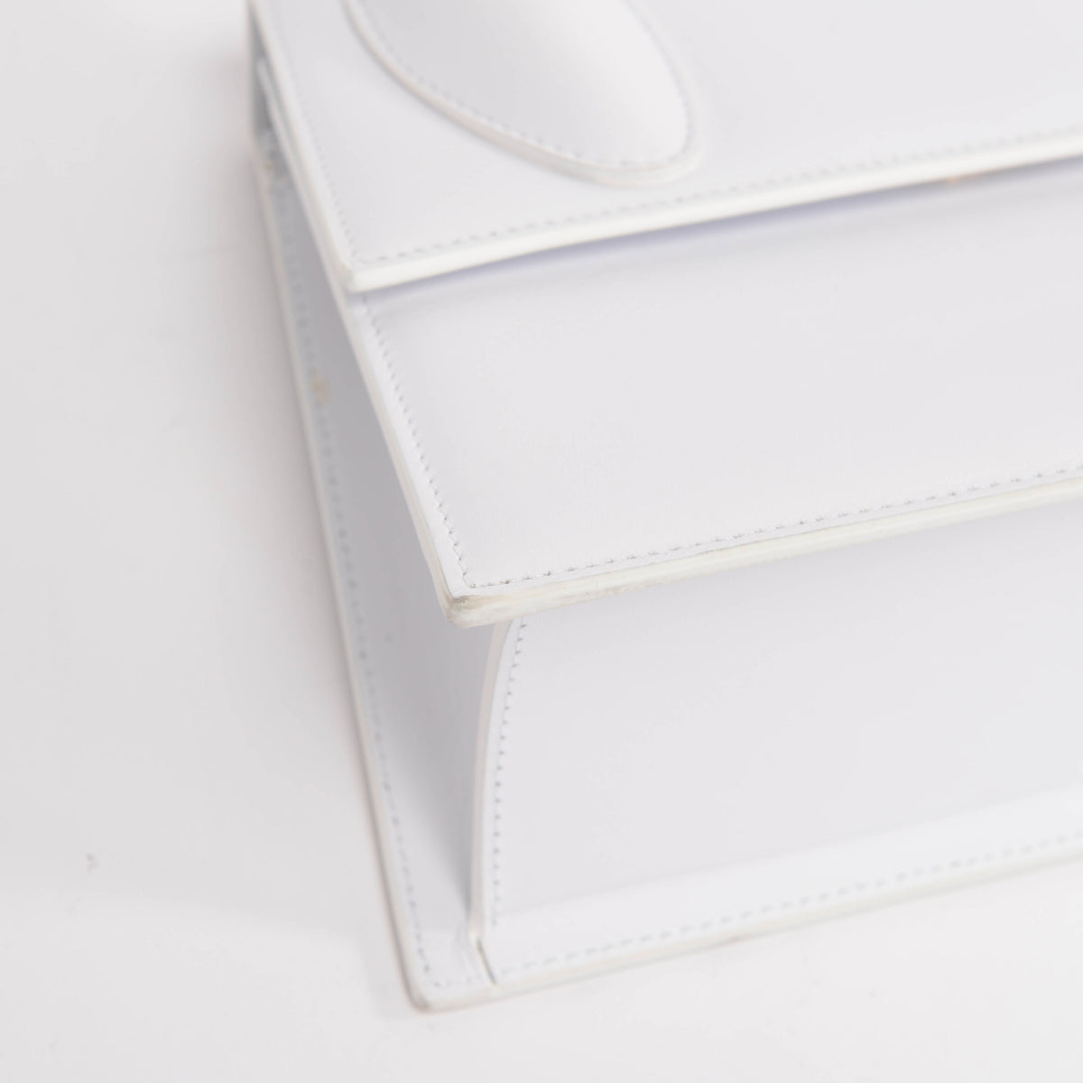 Jacquemus White Leather Le Grand Chiquito Bag