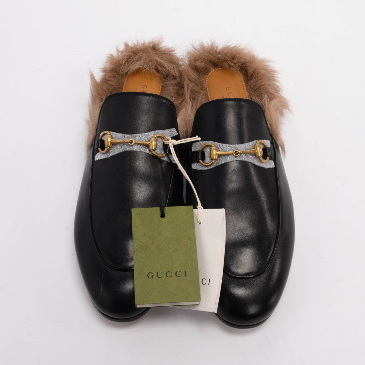 Gucci Black 2015 Re-Edition Princetown Slippers 41