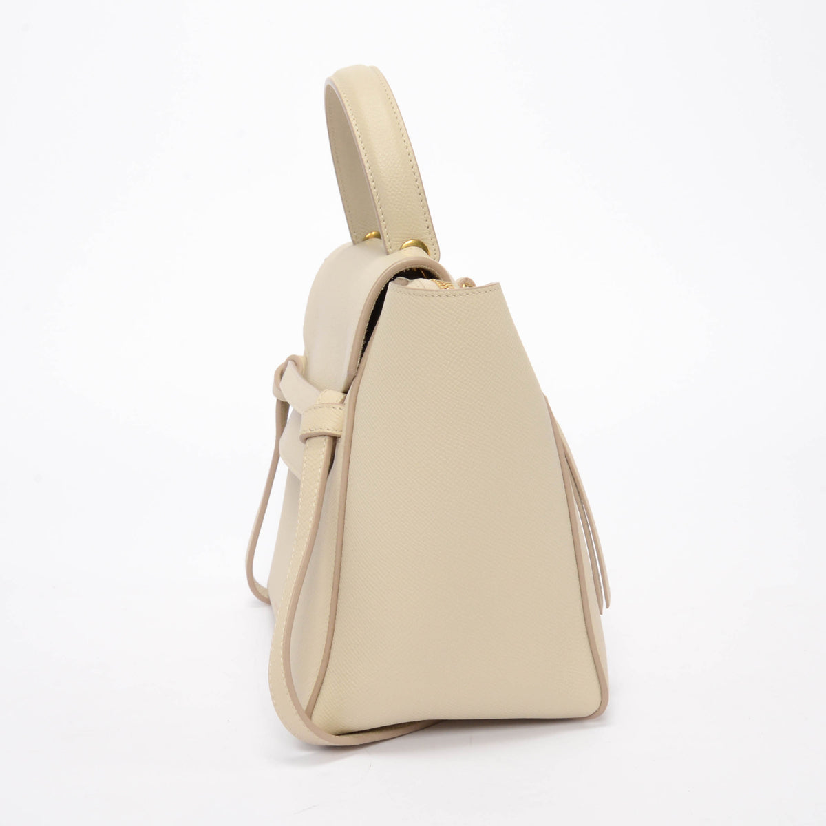 Celine Light Beige Grained Calfskin Micro Belt Bag