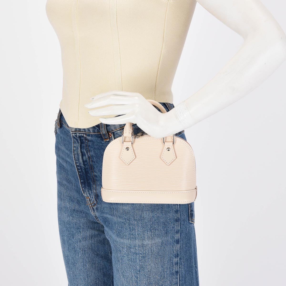 Louis Vuitton Quartz Epi Leather Nano Alma