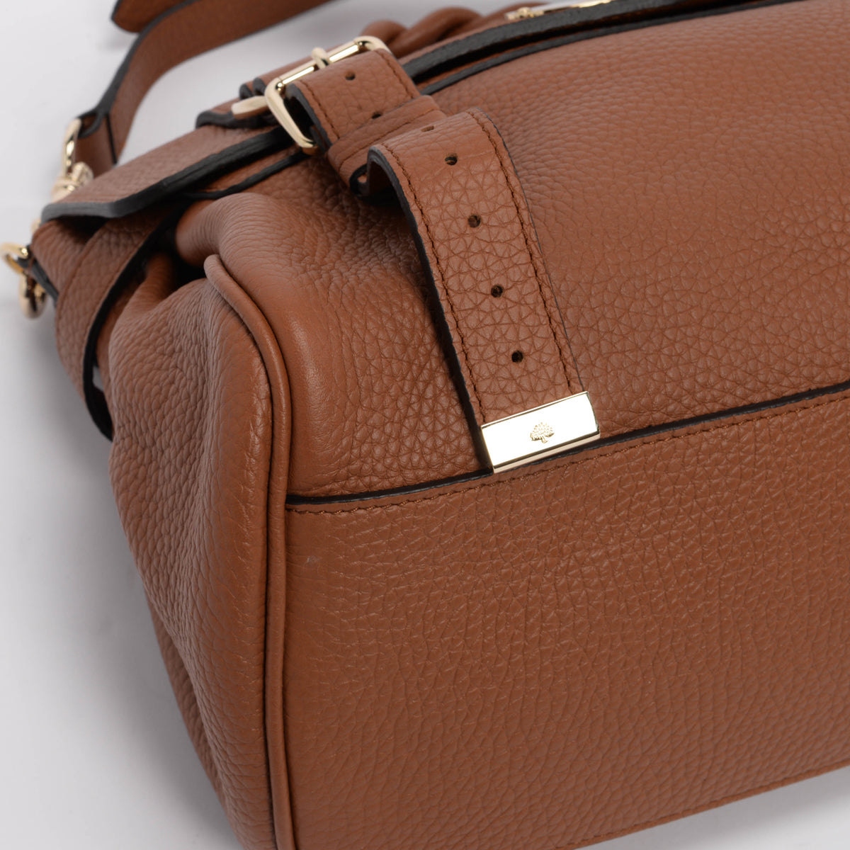 Mulberry Chestnut Classic Grain Alexa Top Handle Bag