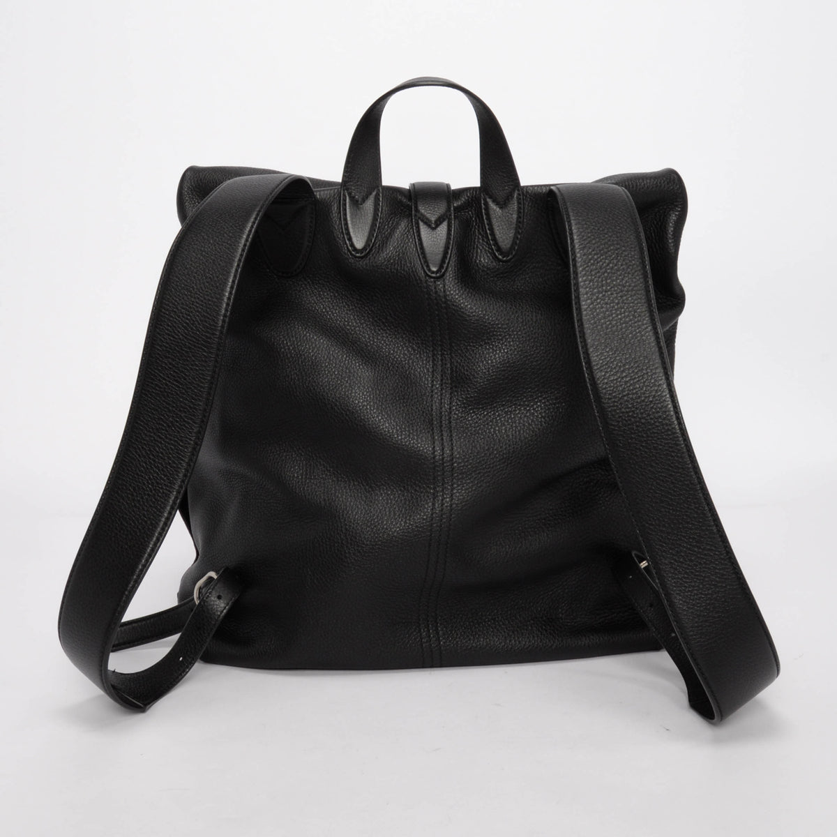 Gucci Black Grained Leather 1961 Jackie Backpack