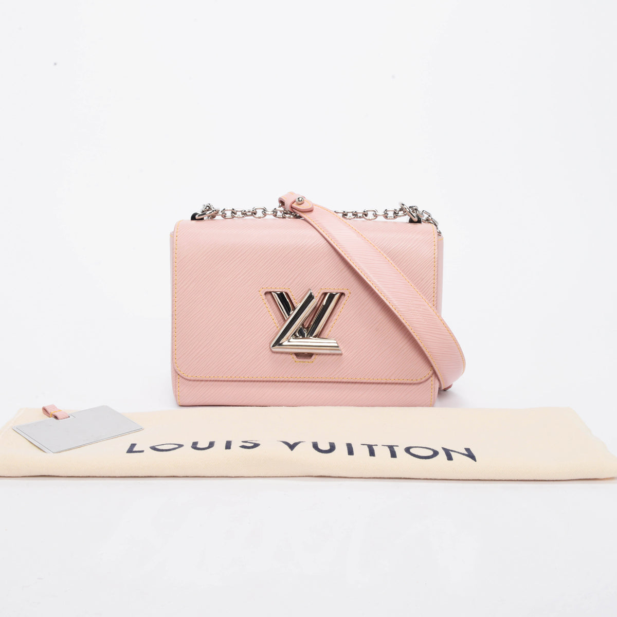 Louis Vuitton Rose Ballerine Epi Leather Twist MM Bag