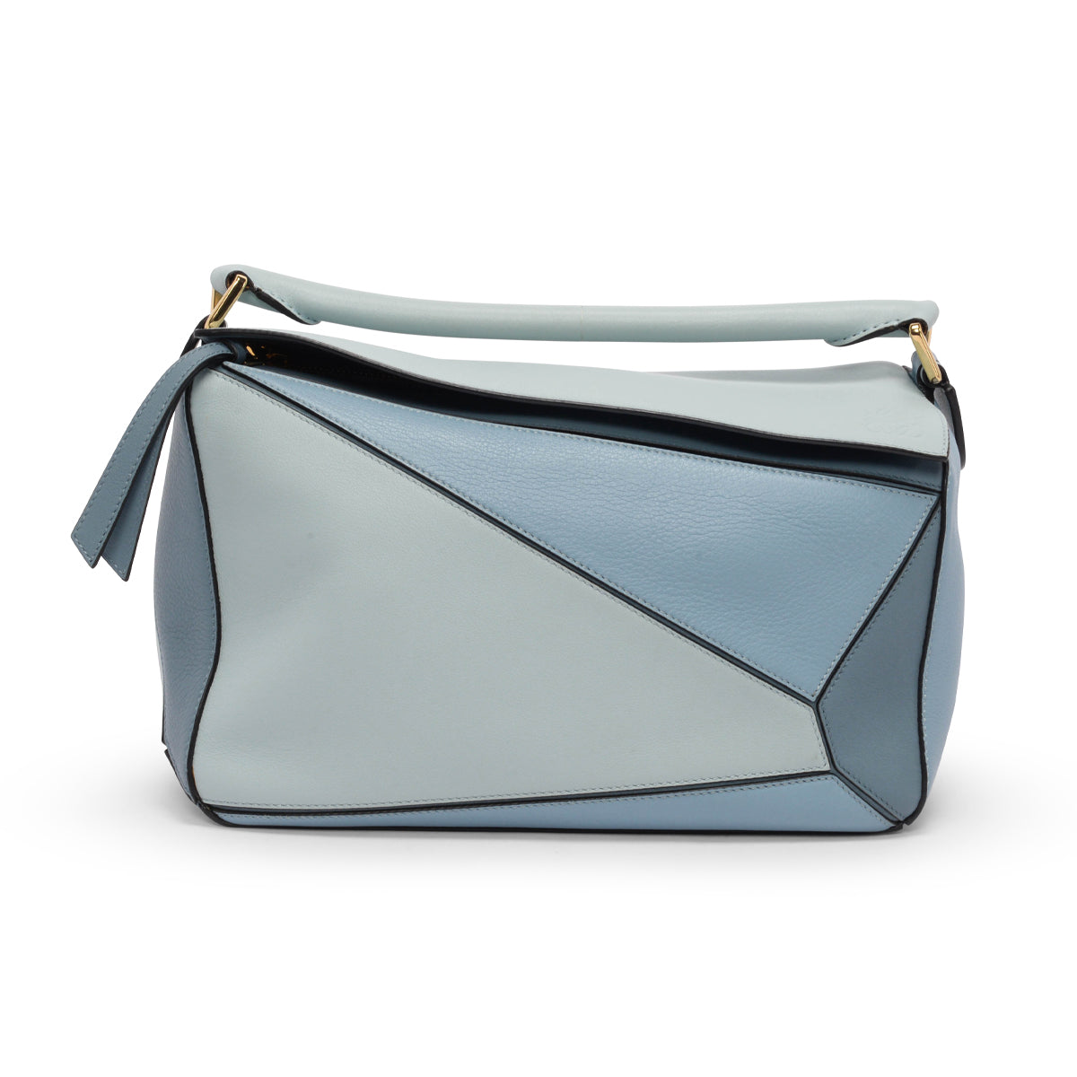 Loewe Blue Tri-Colour Calfskin Medium Puzzle Bag