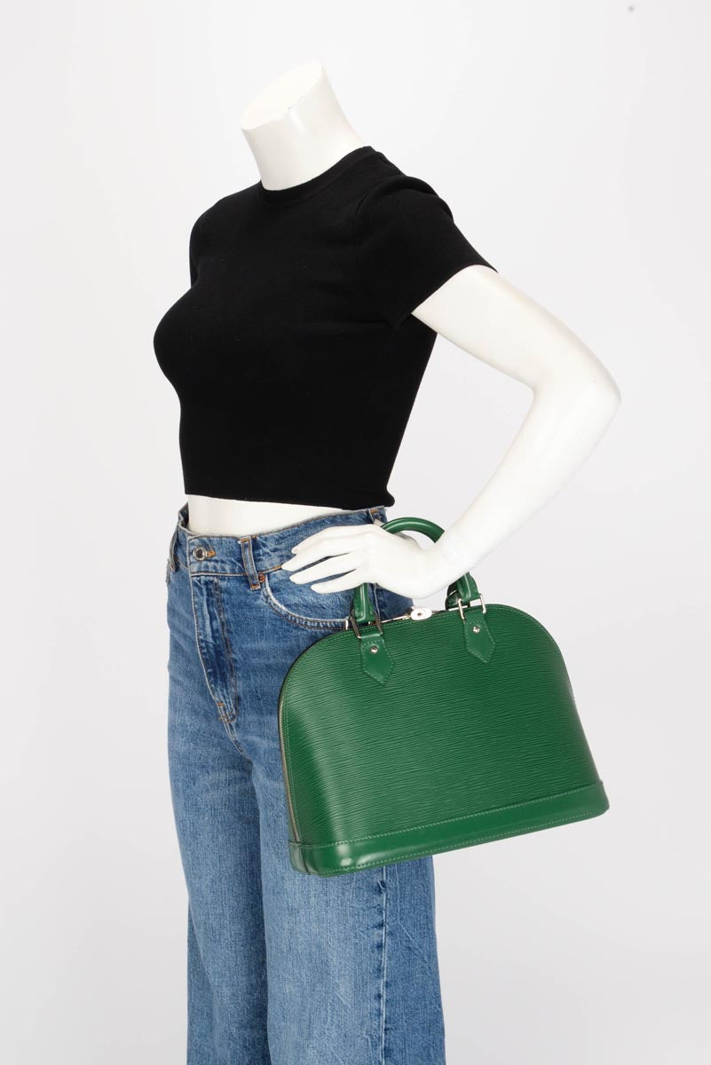 Louis Vuitton Menthe Epi Leather Alma PM