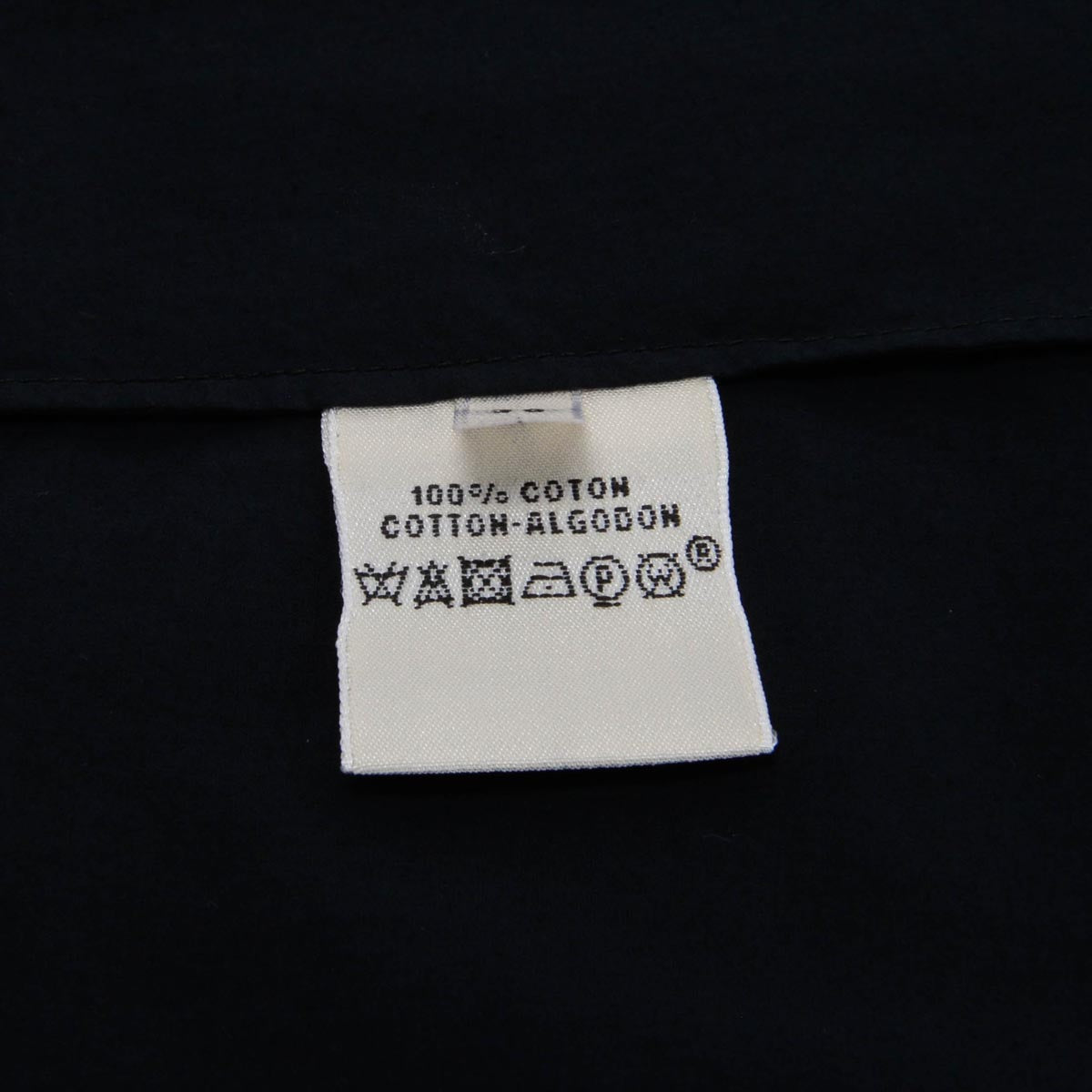 Hermes Dark Navy Cotton Pleated Top FR 36