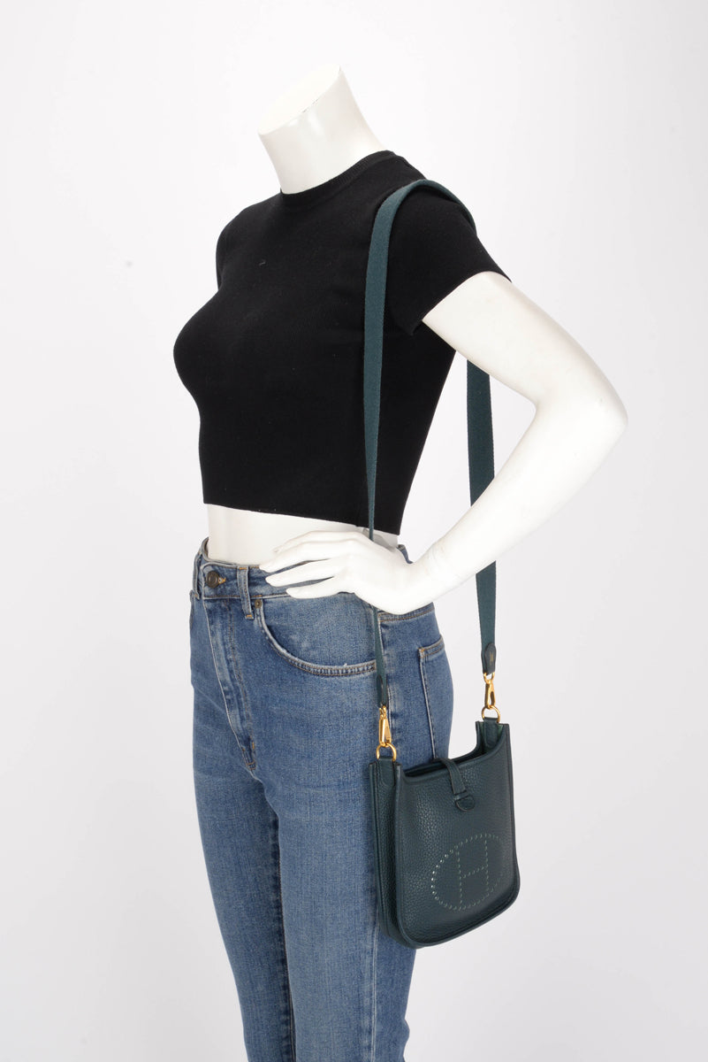 Hermes Vert Cypress Clemence Evelyne 16 TPM