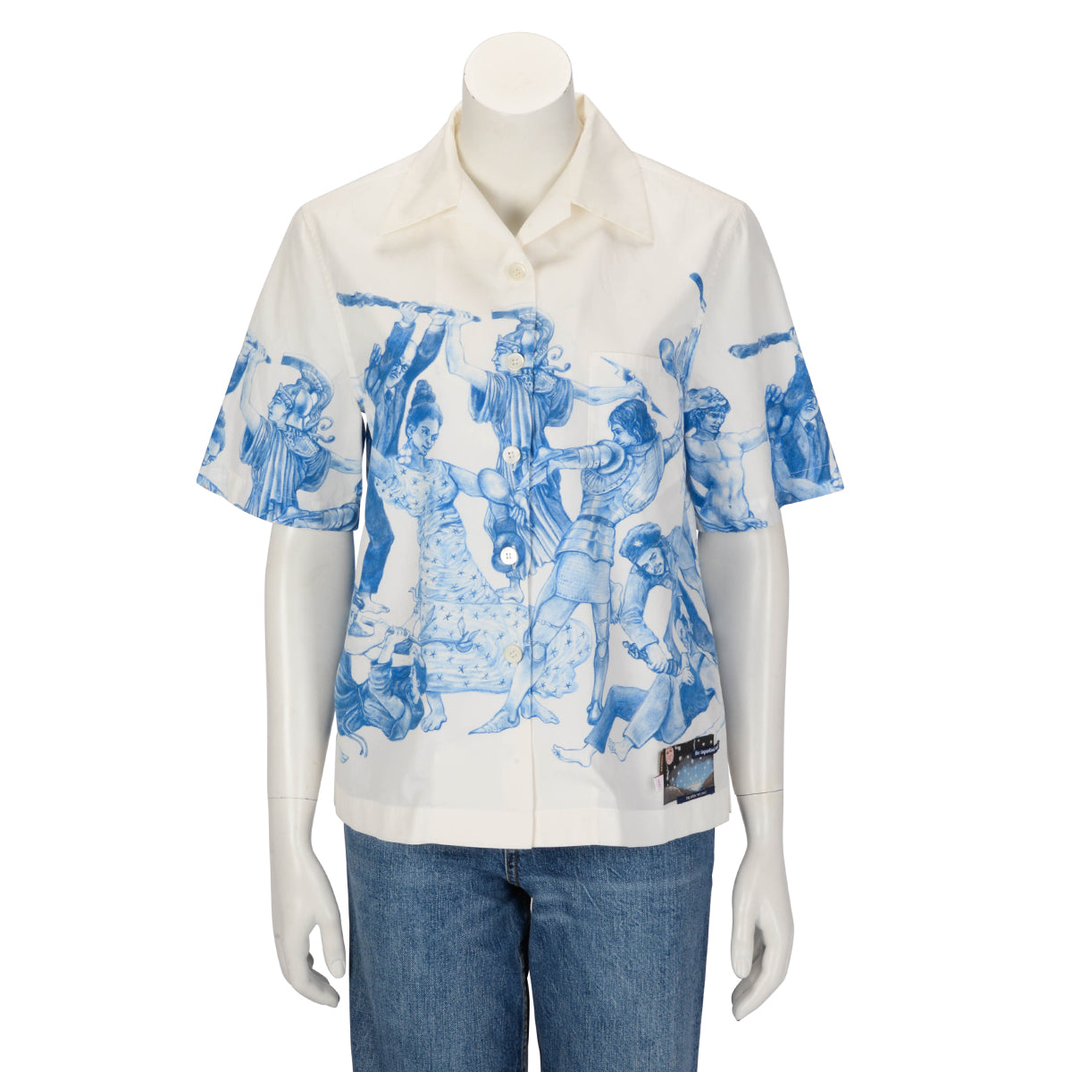 Prada White Cotton The Important Ones Shirt IT 40