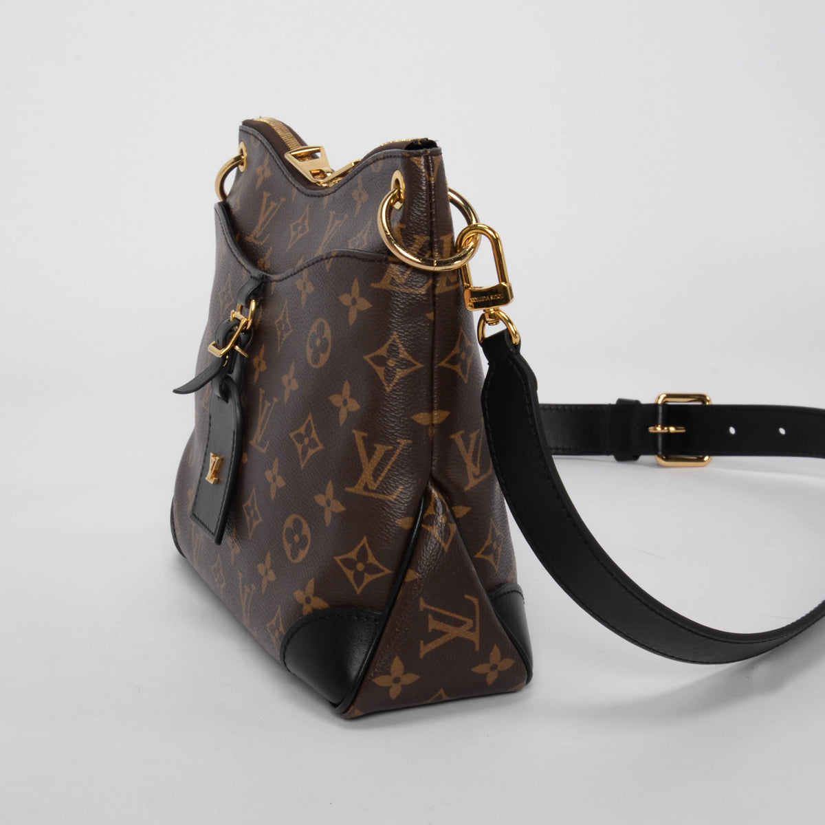 Louis Vuitton Black Monogram Canvas Odeon PM Bag